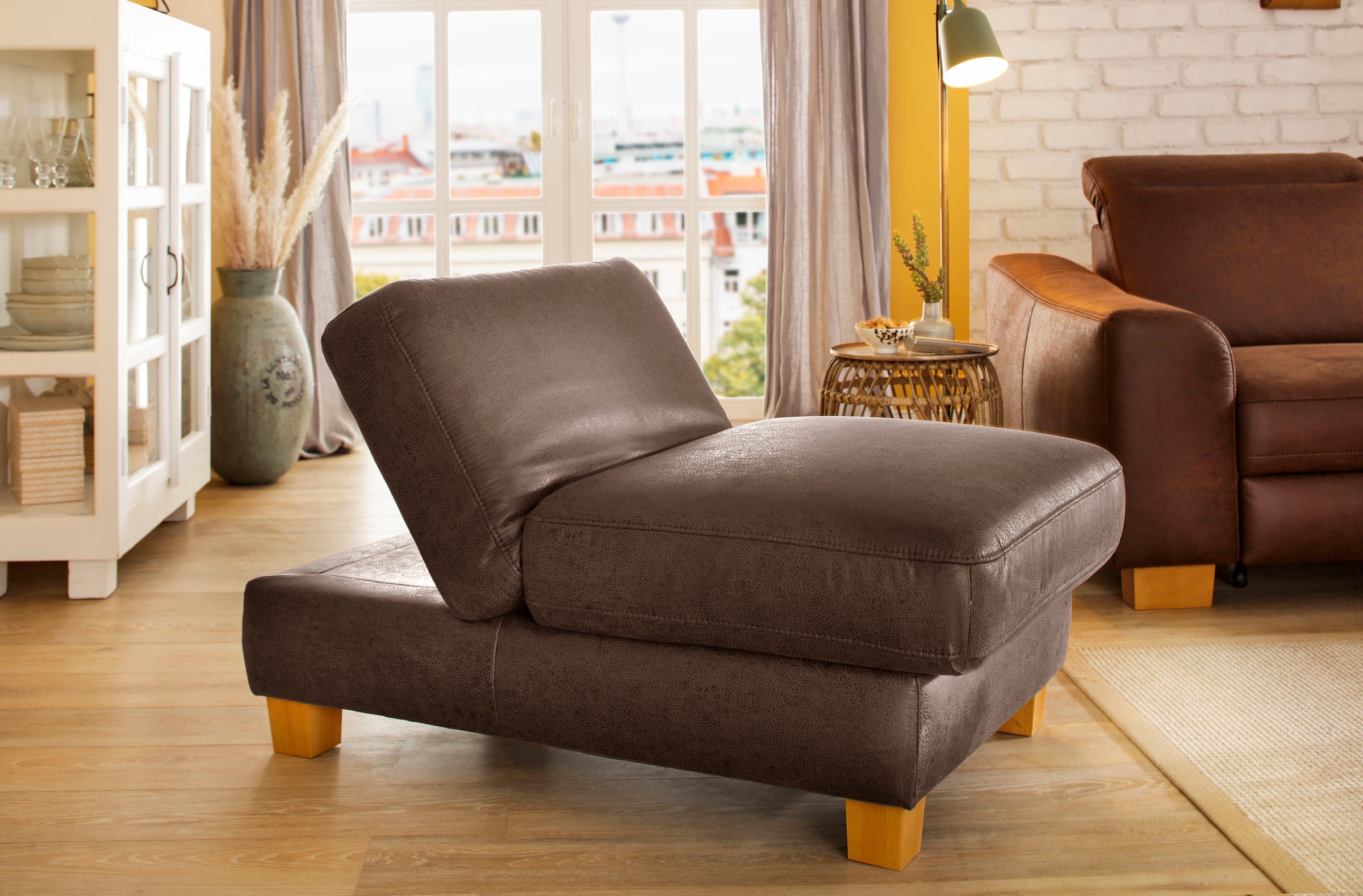 Home affaire Polsterhocker »Dundee«, mit Klappfunktion - wie ein Sessel nutzbar