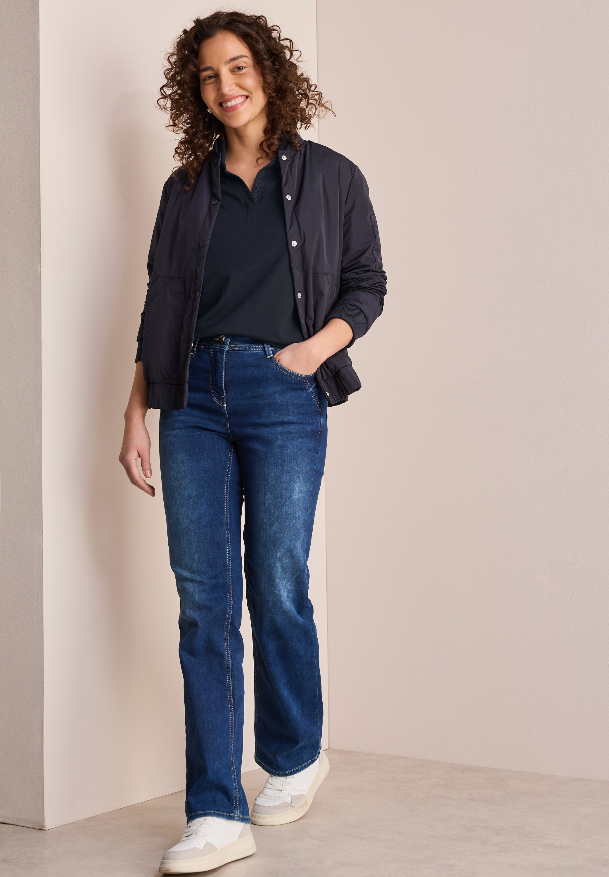 Cecil 3/4-Arm-Shirt, mit Polokragen