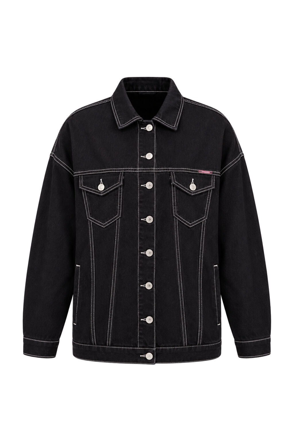 Cipo & Baxx Jeansjacke »Jeansjacke« ohne Kapuze mit stylischen auffälligen Elementen, WJ211