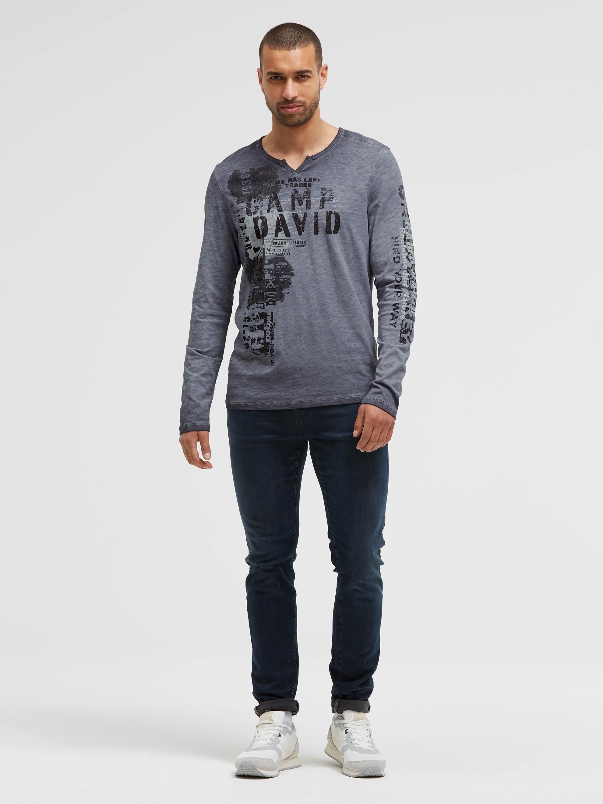 CAMP DAVID Rundhalsshirt aus Baumwolle