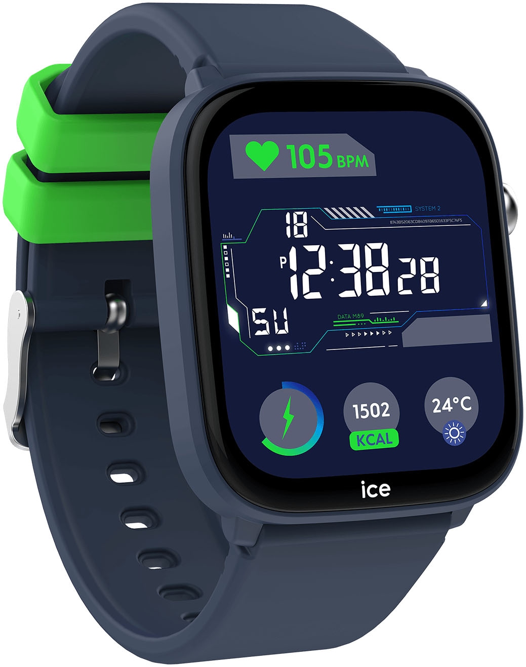 ice-watch Smartwatch »ICE smart junior 3.0 - Find My - 1.75«, Armbanduhr, Kinderuhr, Silikonarmband, Bluetooth, Geschenkidee,digital)