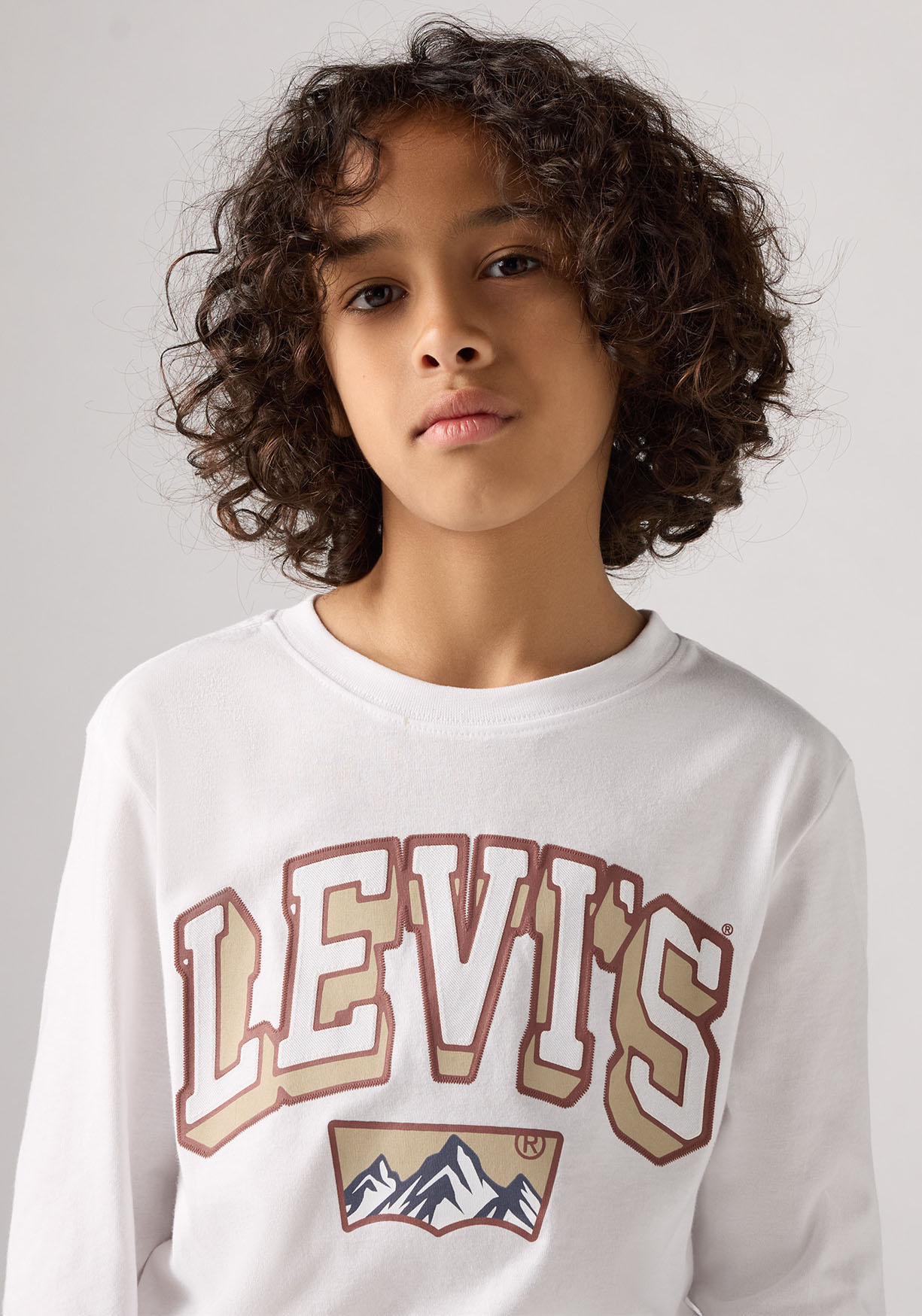Thumbnail - Levis Kids Langarmshirt "LVB ACADEMIC ADVENTURER LS TEE", mit großem Logoprint, aus Baumwolle - for Boys