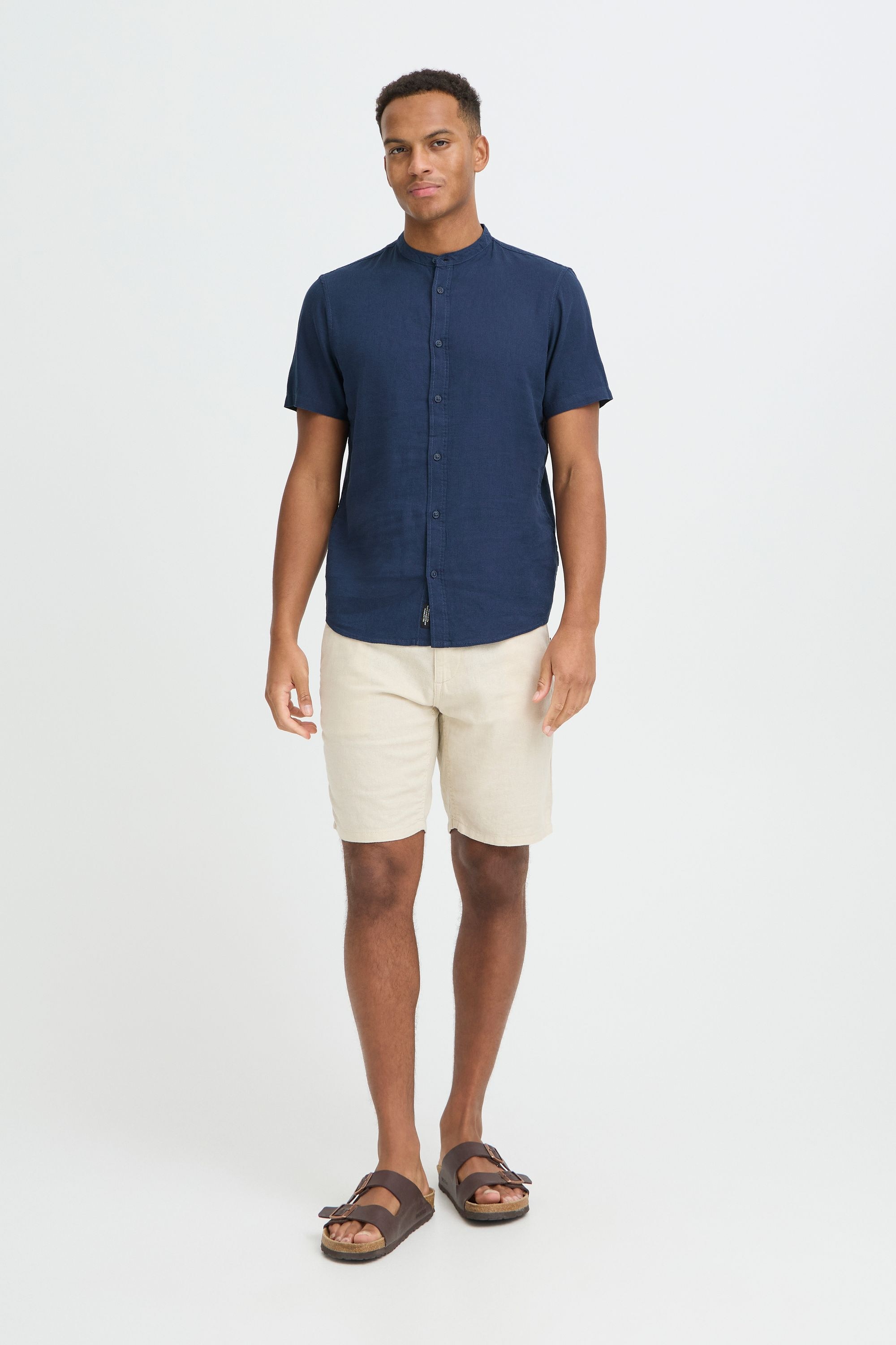 Blend Leinenhemd »BHLiam« Stilvolles Kurzarmhemd aus Leinenmix