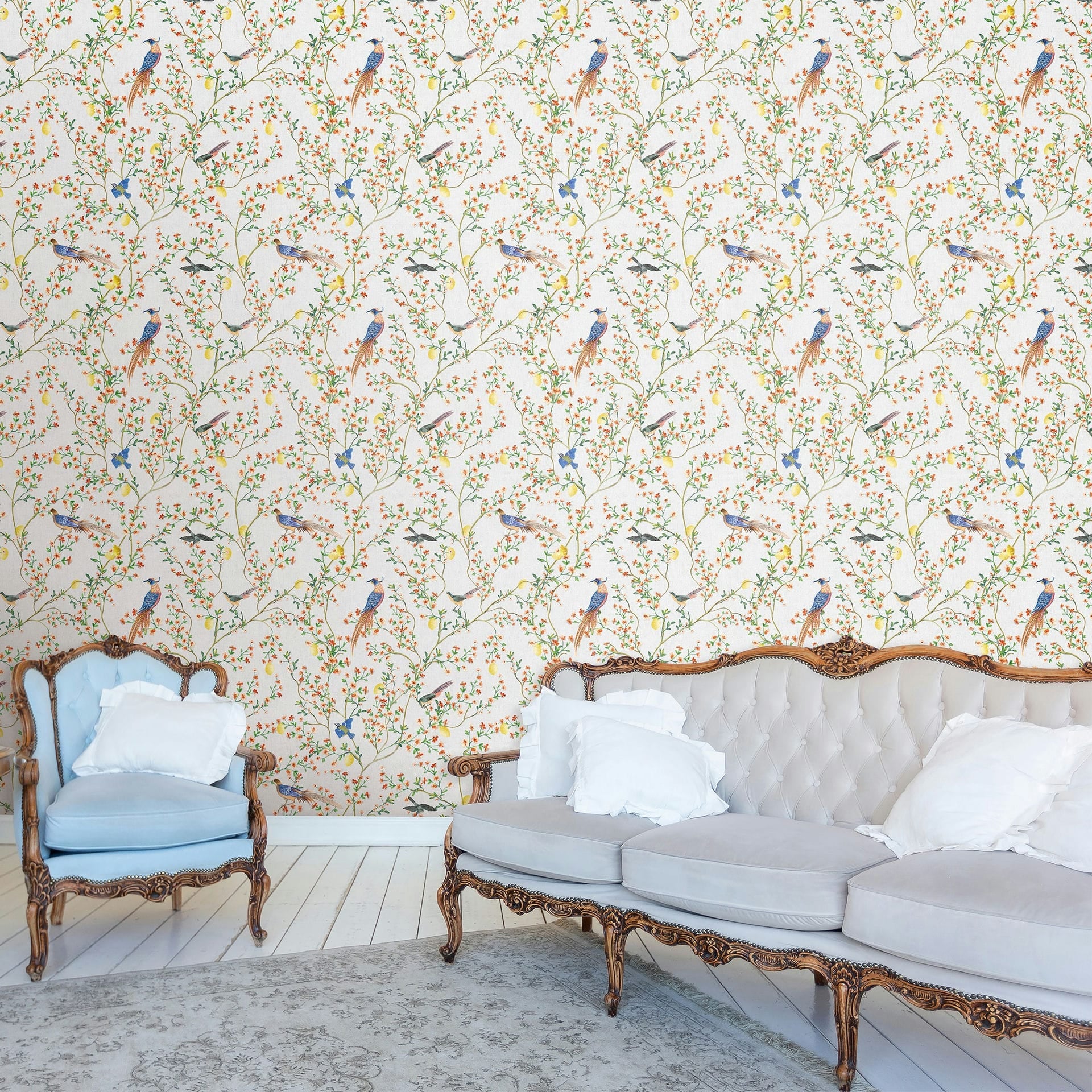 Marburg Vliestapete "Urban River" floral für Wohnzimmer Schlafzimmer Küche