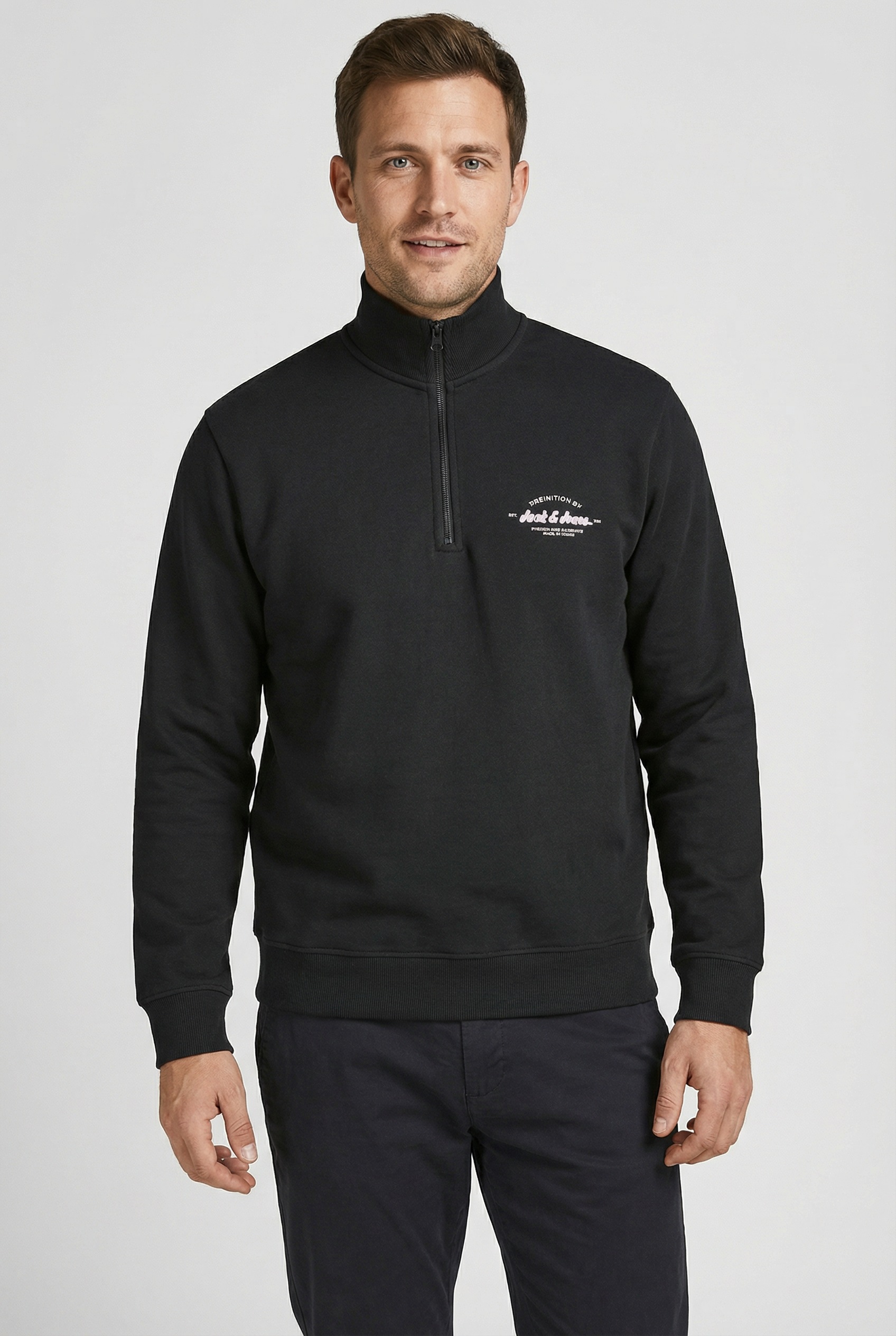 Jack & Jones Sweater "JJBRANDON SWEAT HALF ZIP" günstig online kaufen