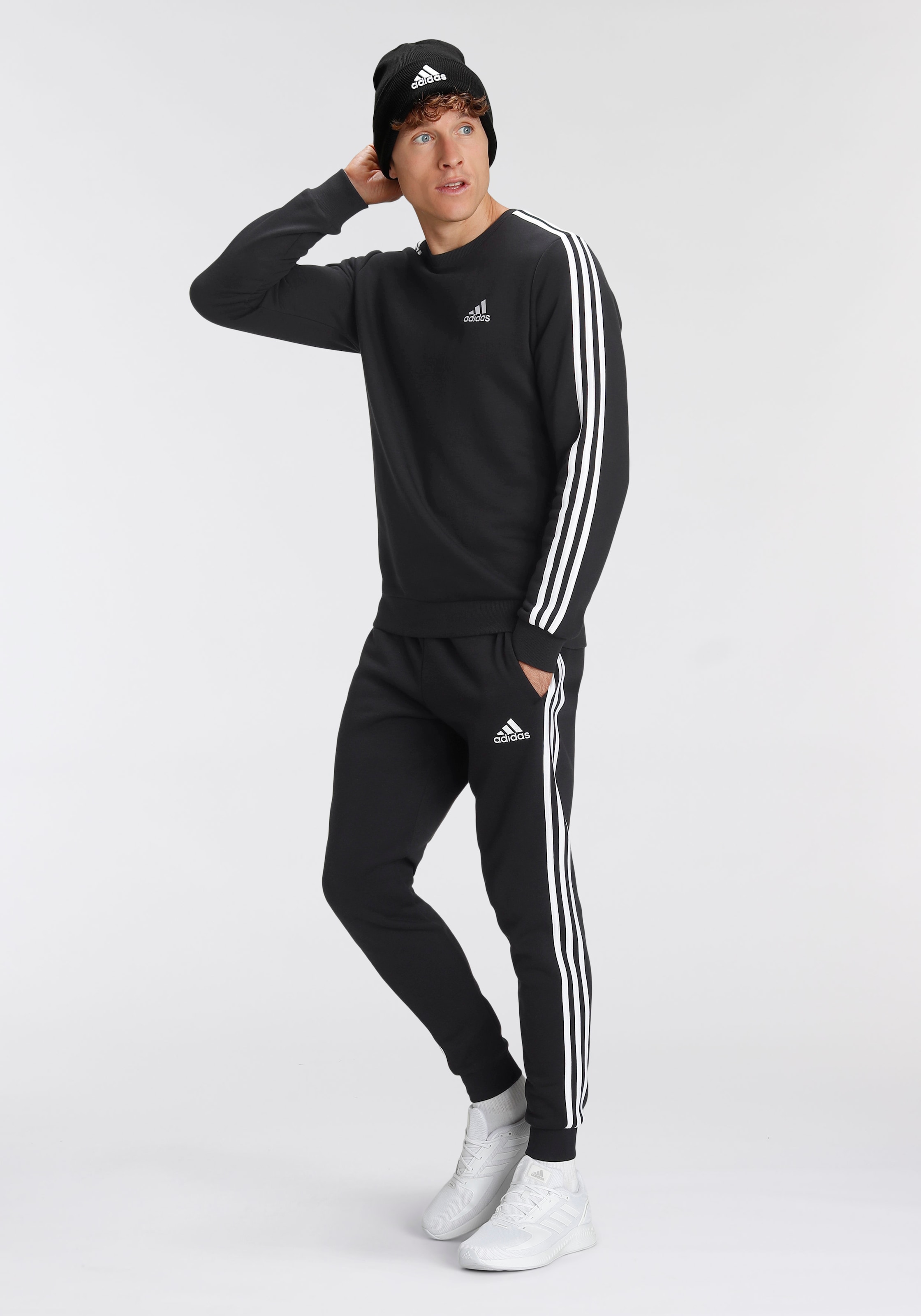 adidas Sportswear Sweatshirt »ESSENTIALS ▷ BAUR 3-STREIFEN« FLEECE bestellen 