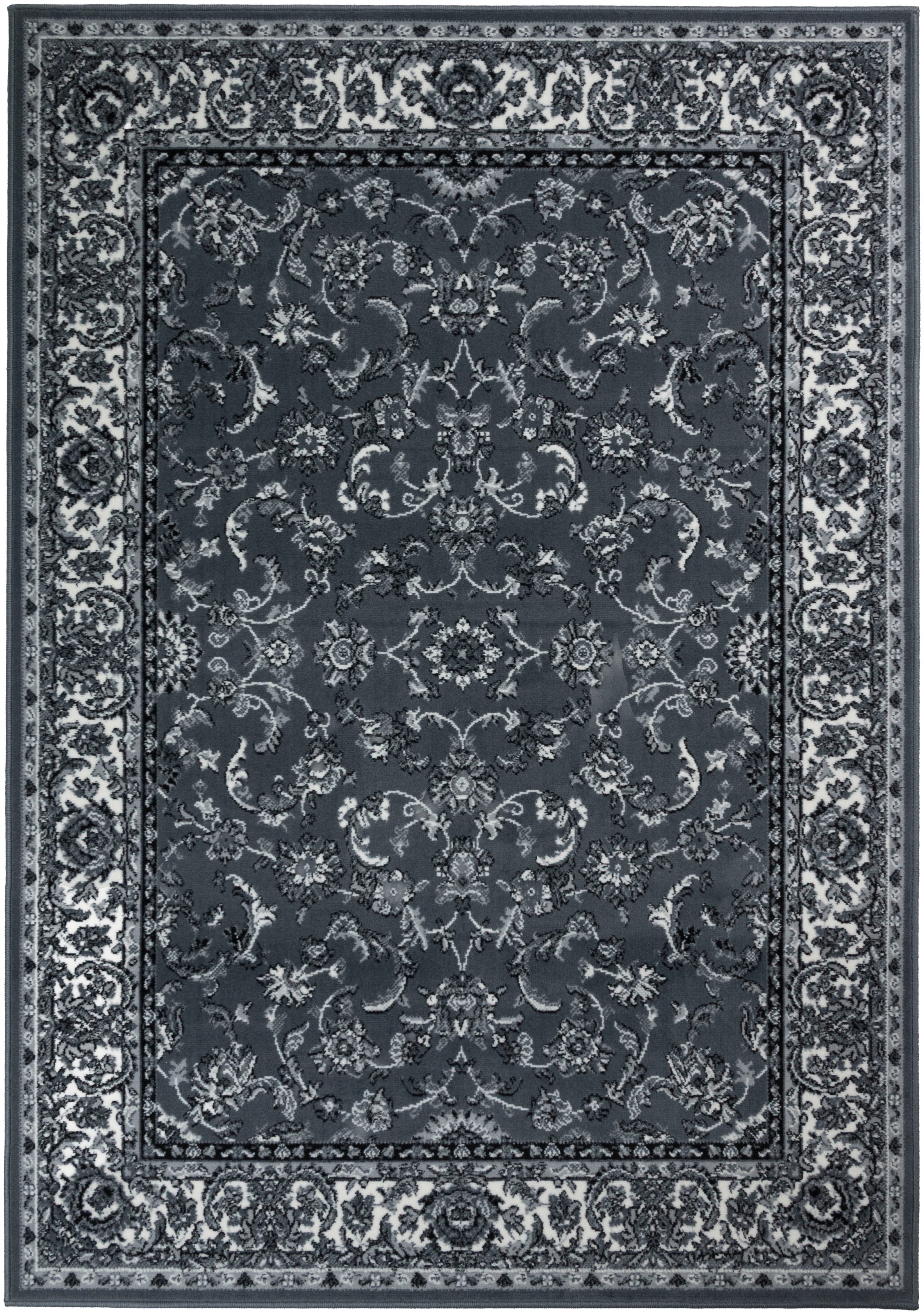 OTTO home Teppich "Ezzo, mit Bordüre, Kurzflor, Made in Belgium" rechteckig günstig online kaufen