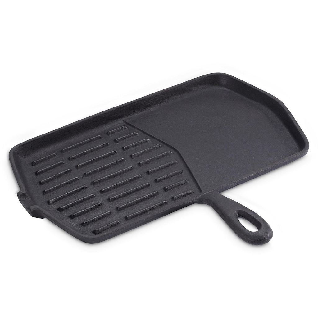 ECHTWERK Grillpfanne, Gusseisen, (1 tlg.), Steakpfanne mit Grillstreifen, Emaille-Beschichtung, 34 x 30,5 cm