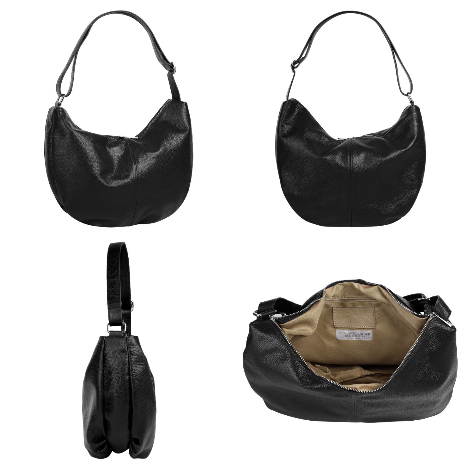 Samantha Look Shopper, echt Leder, Made in Italy