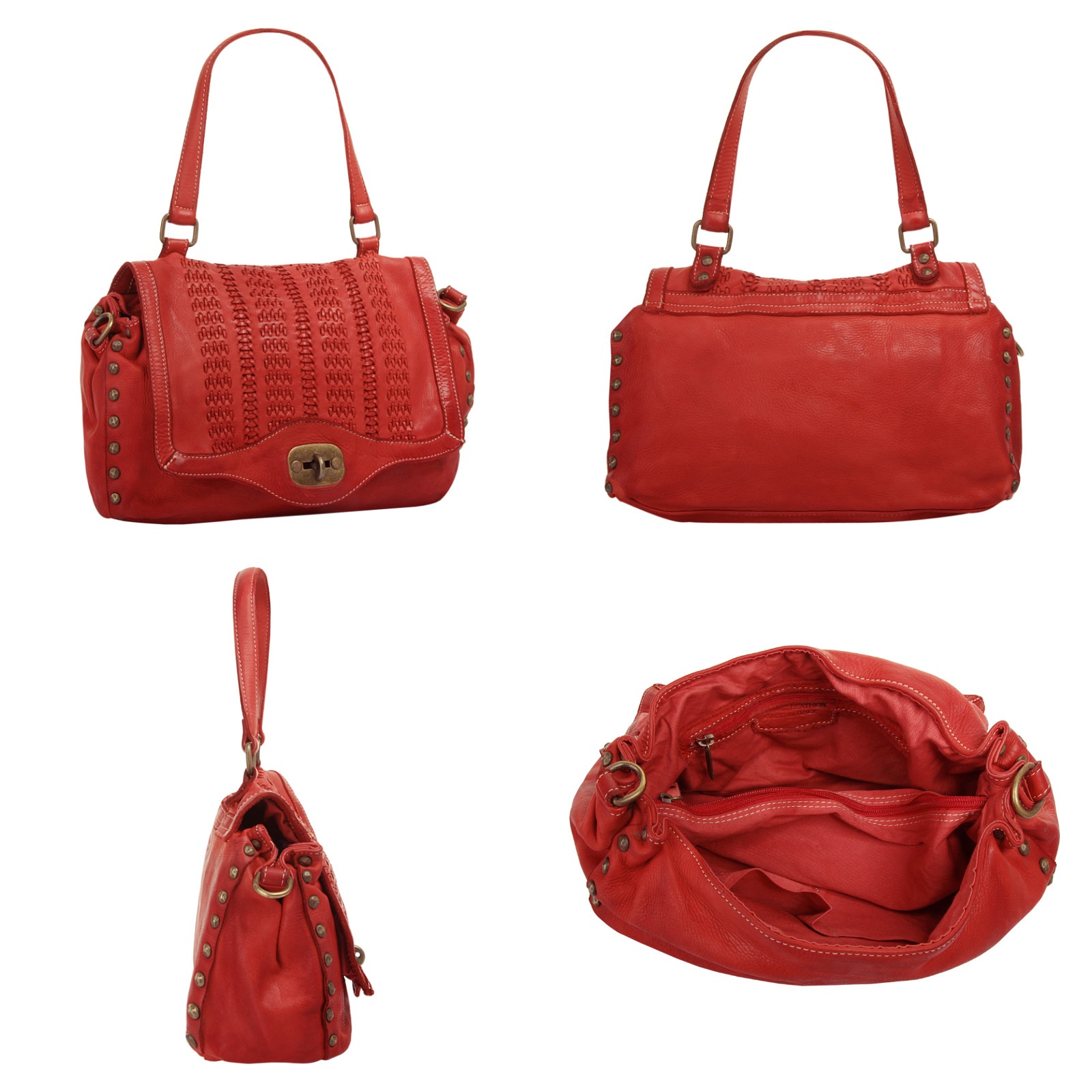 Samantha Look Henkeltasche echt Leder, Made in Italy günstig online kaufen