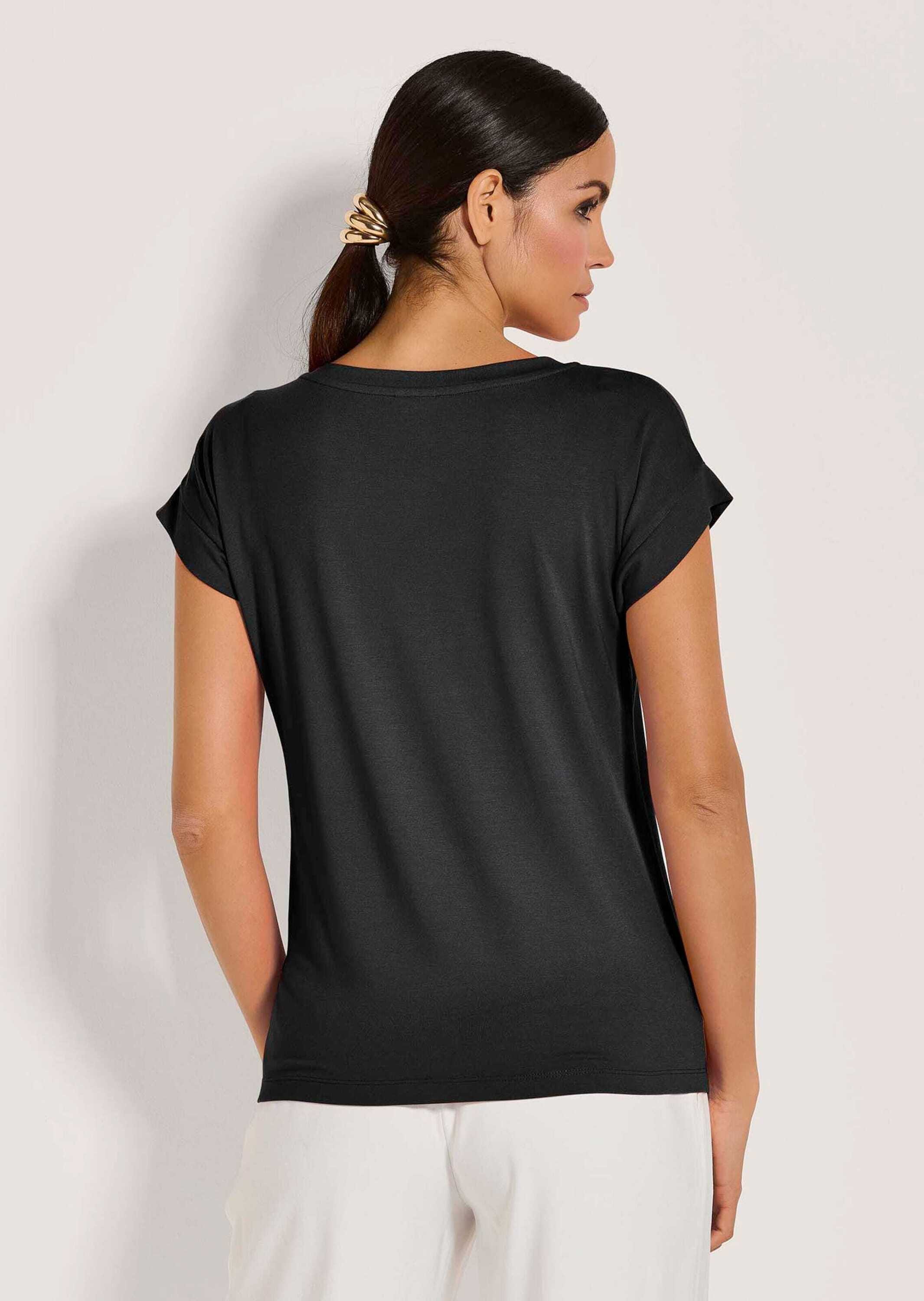 MADELEINE Kurzarmshirt »Shirt Legeres Shirt mit V-Ausschnitt«