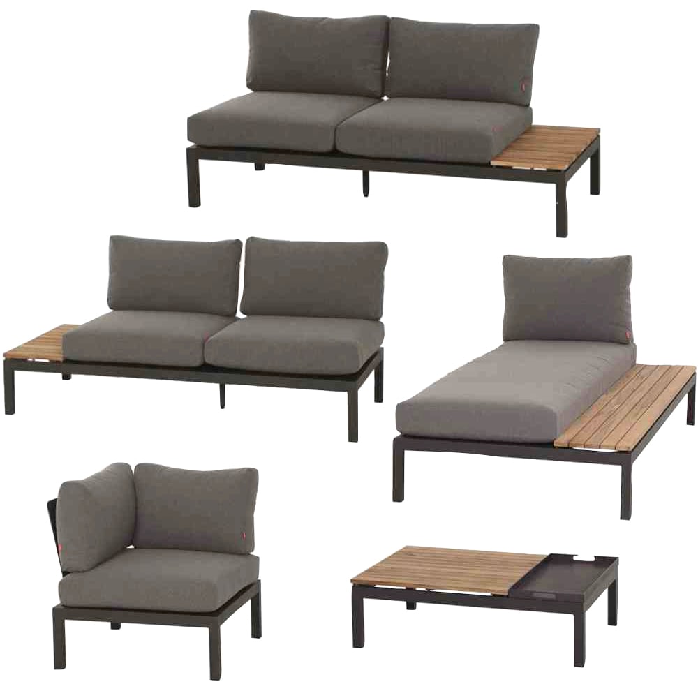 Siena Garden Gartenlounge-Set "Alvida" 5 Stk. tlg. günstig online kaufen