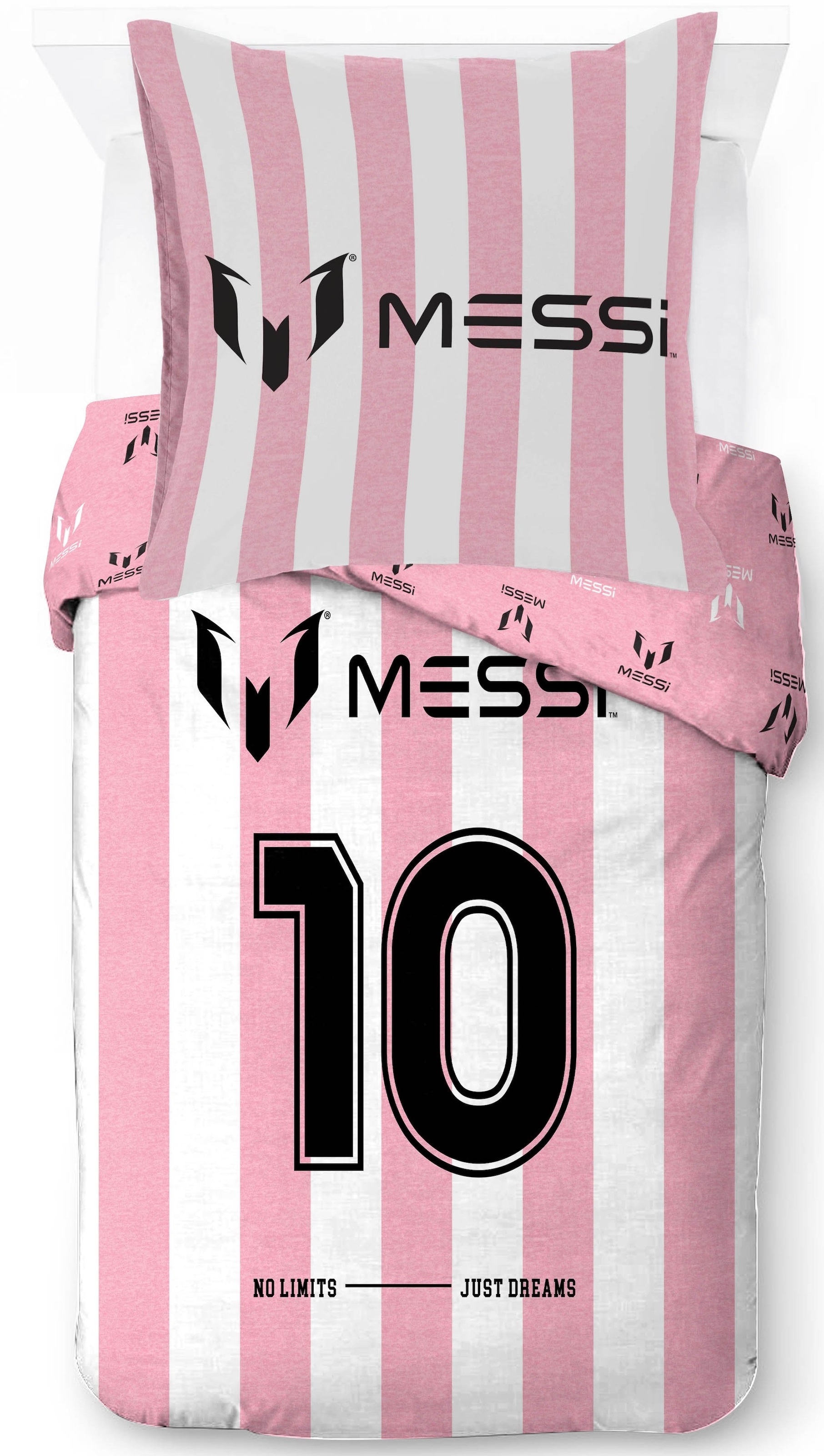 Kinderbettwäsche "Messi No Limits Just Dream" 2 100% Baumwolle