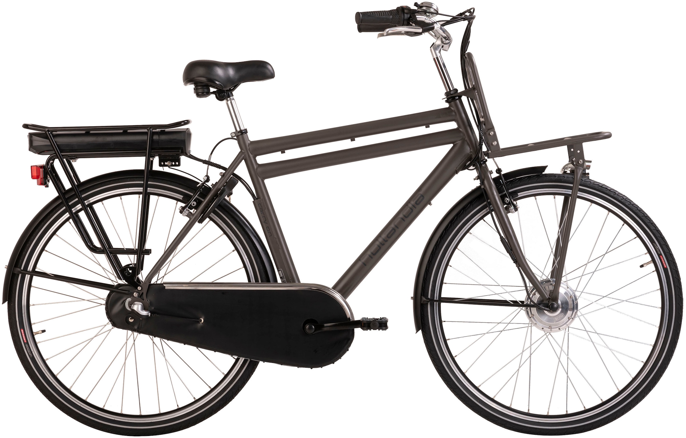 Hollandia E-Bike "Carry On", 3 Gang, Shimano, Nexus, Frontmotor 250 W, Pedelec, Elektrofahrrad für Damen u. Herren