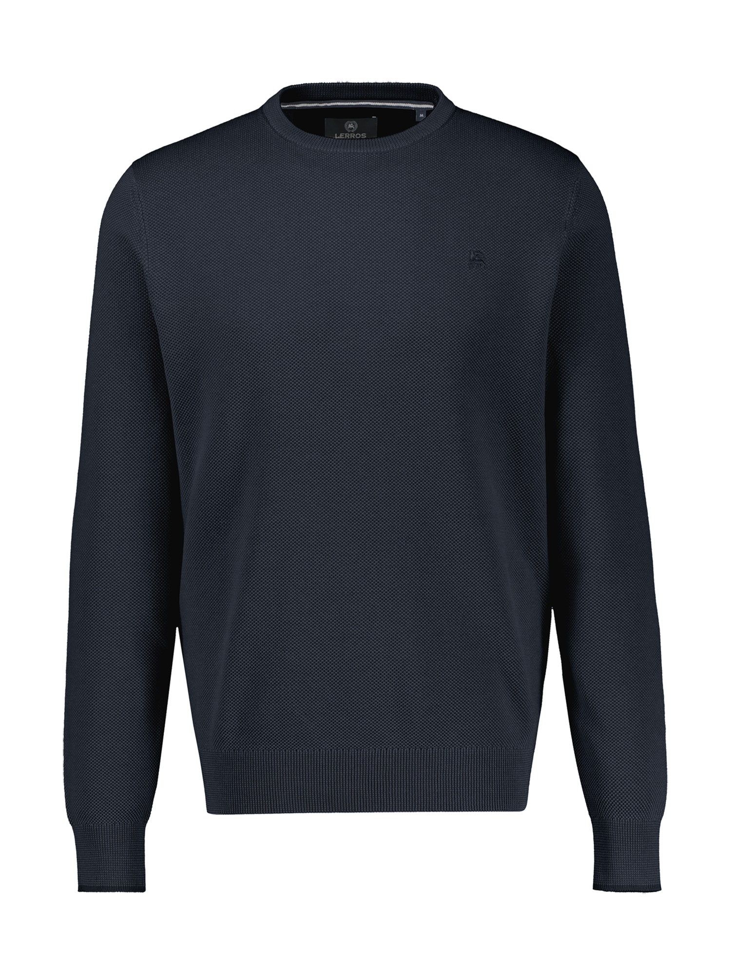 LERROS Strickpullover "Strickpullover aus Baumwolle in 2-Tone-Optik, große Größen"