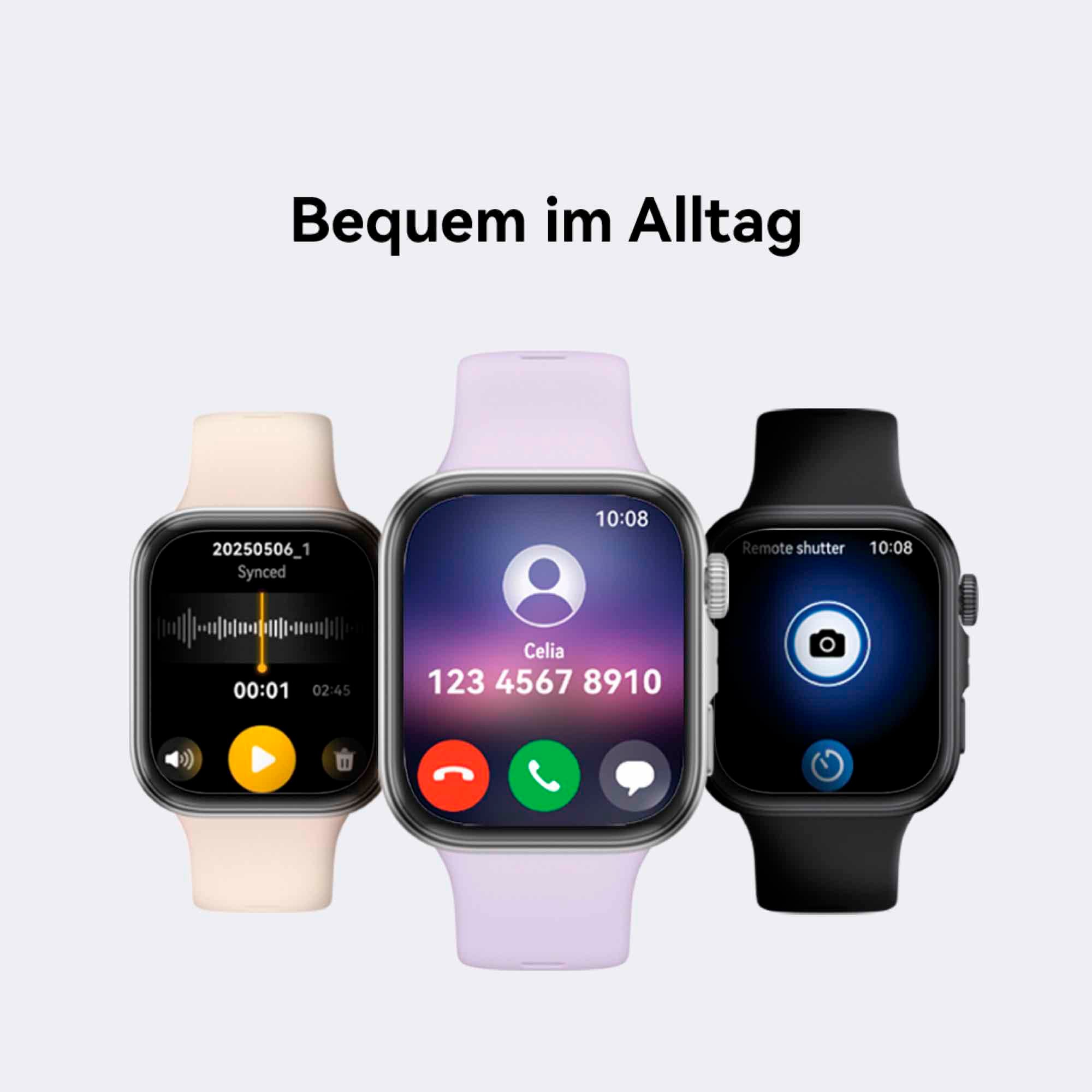 Huawei Smartwatch »WATCH FIT 4, Fitness-Tracker«, (4,6 cm / 1,82 Zoll), 4,00 GB, Schlankes Design, Erweiterte Sportmodi, bis zu 10 Tage Akkulaufzeit)