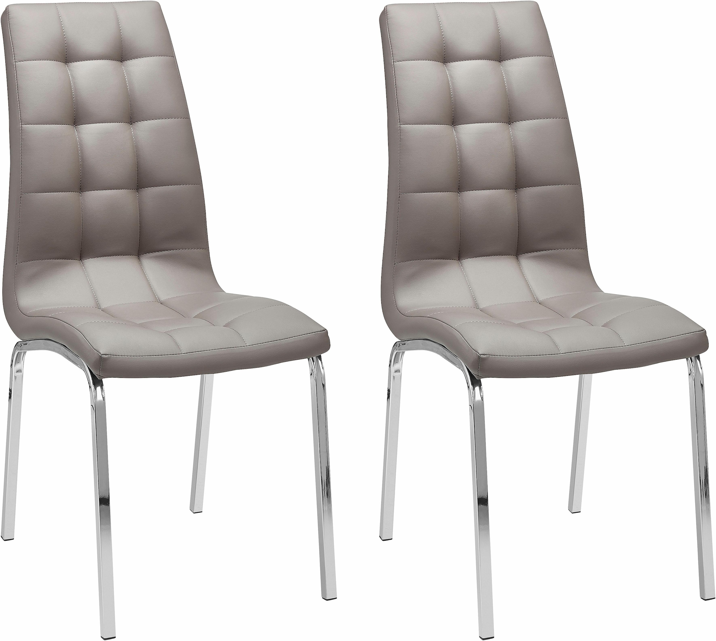INOSIGN 4-Fußstuhl "Lila" (Set) 2 Stk. Kunstleder (2 Stück) Bezug in Kunstl günstig online kaufen