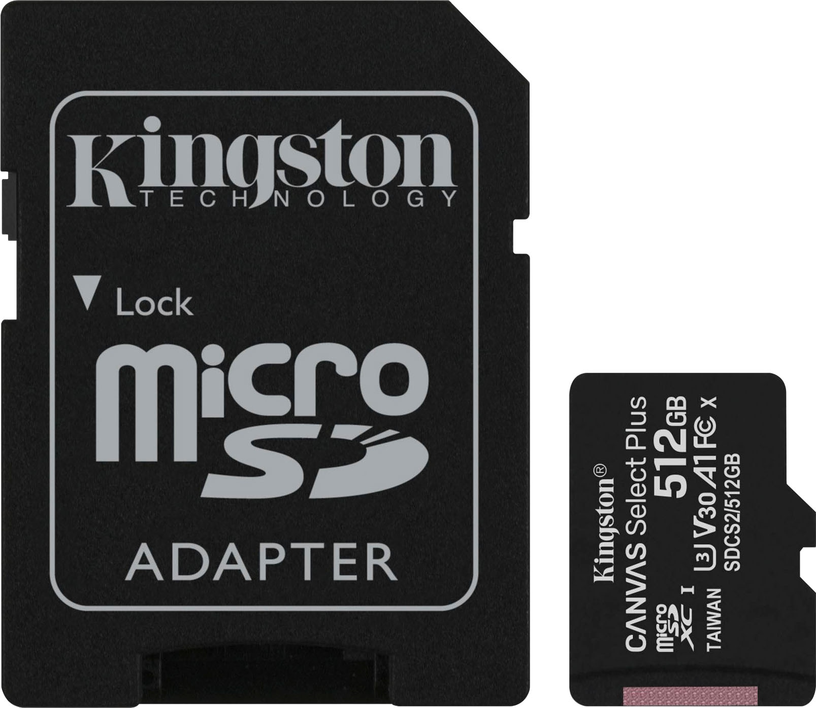 Speicherkarte »Canvas Select Plus microSD 512GB + ADP«, (UHS-I Class 10 100 MB/s...