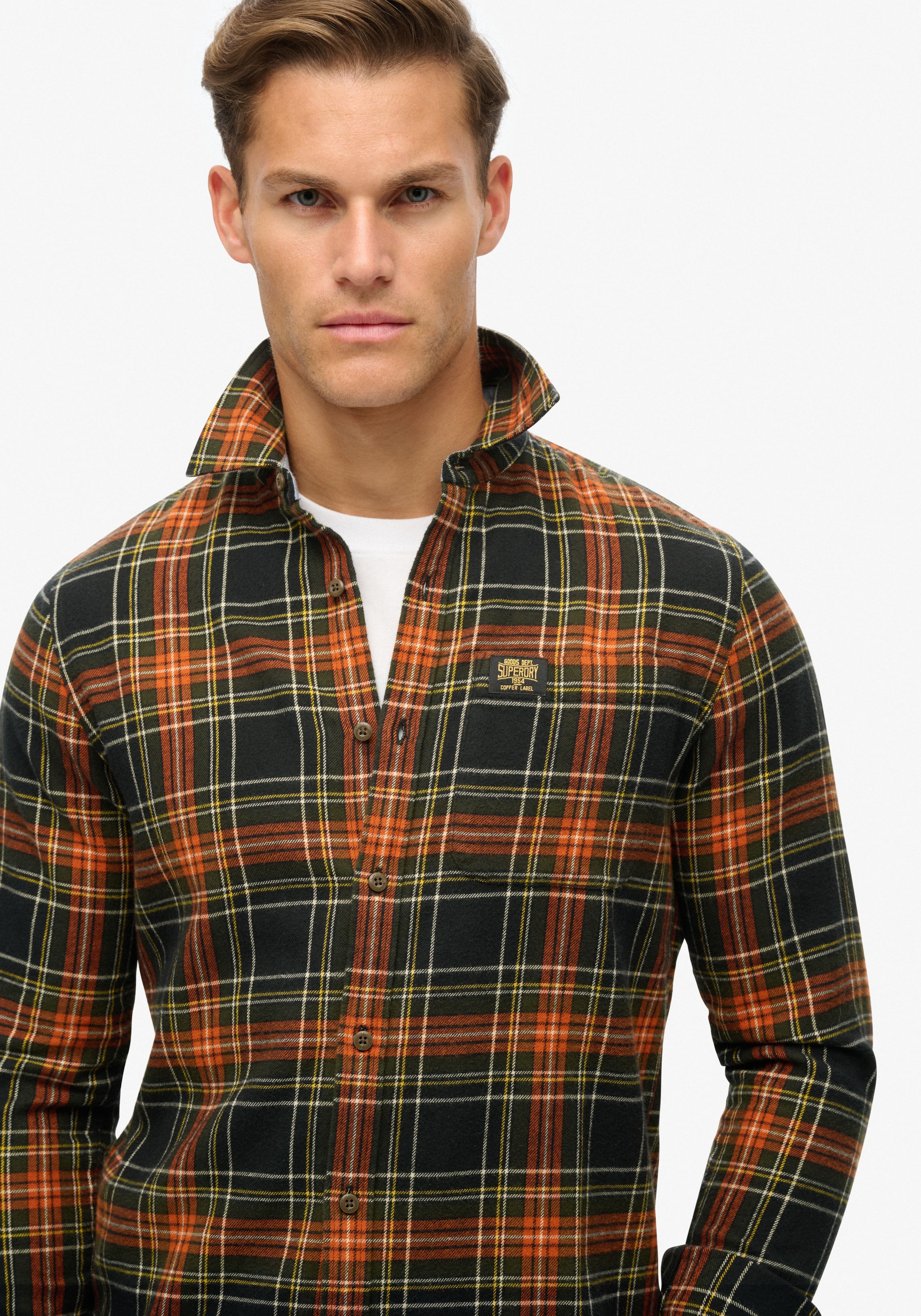 Superdry Langarmhemd "Organic Cotton Lumberjack Check Shirt" günstig online kaufen