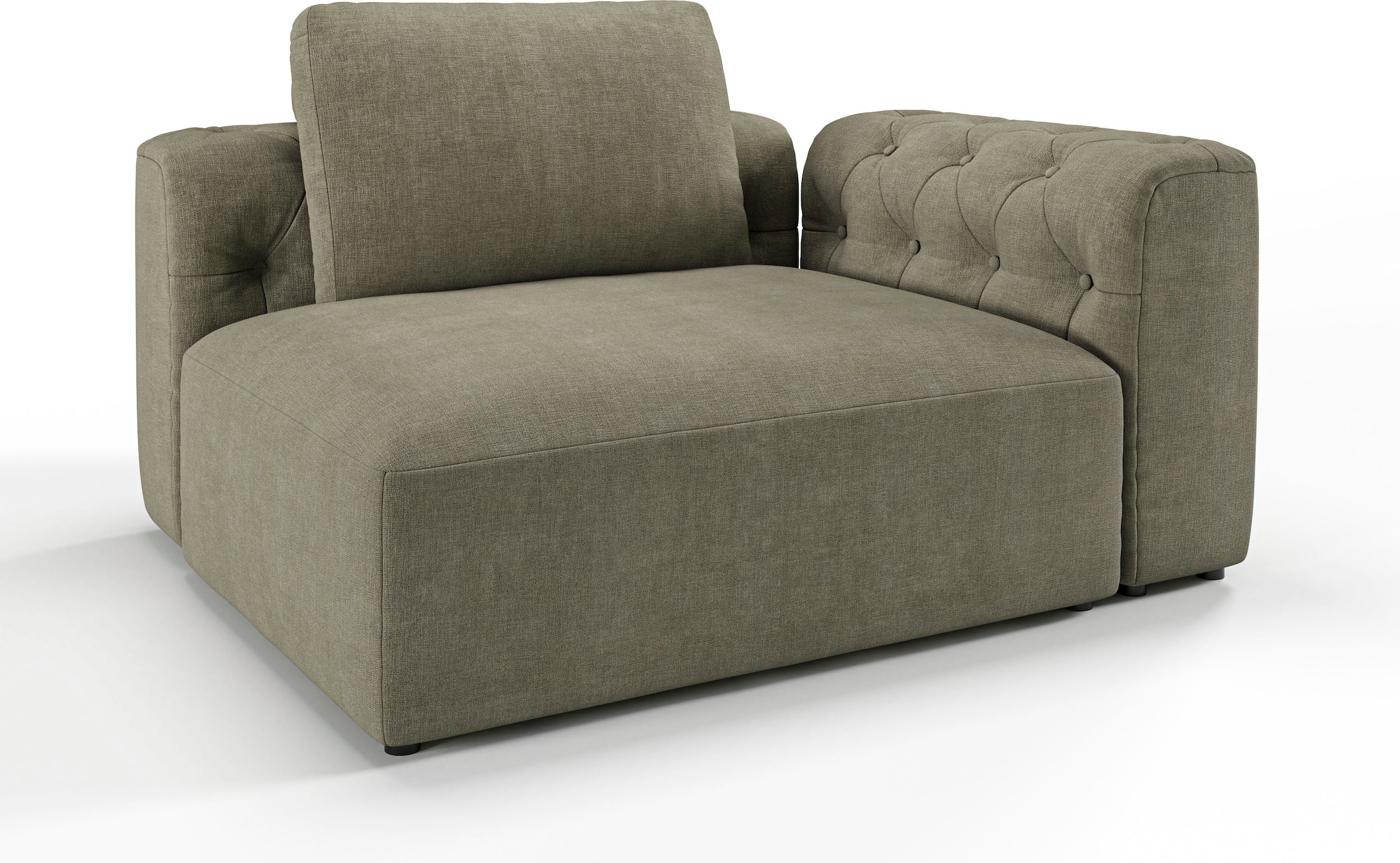 RAUM.ID 1,5-Sitzer »Cushid«, Modul-Eckteil, auch einzeln stellbar, Breite 134 cm