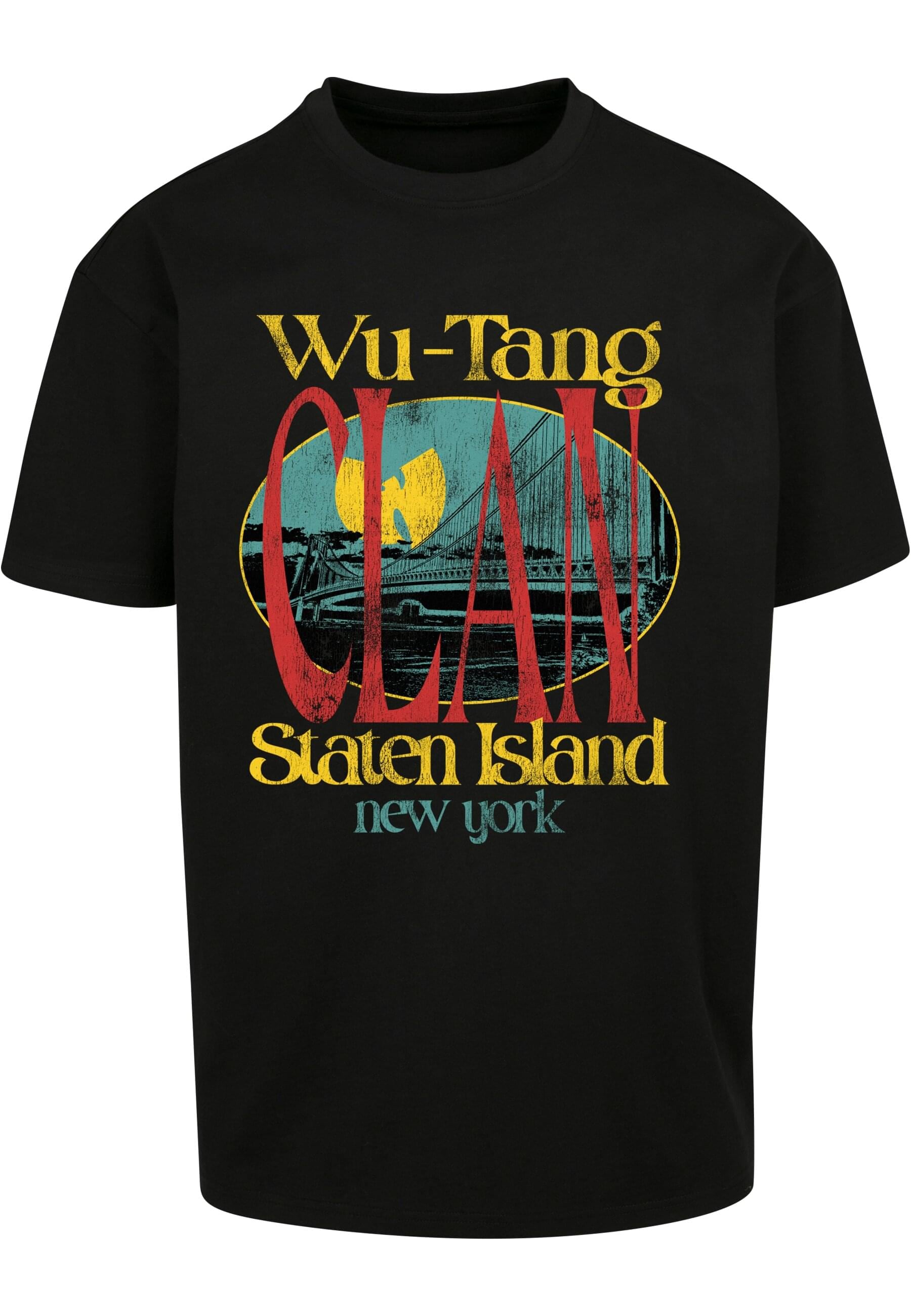 Upscale by Mister Tee Kurzarmshirt »Upscale by Mister Tee Herren Wu Tang Staten Island Oversize Tee«, (1 tlg.)