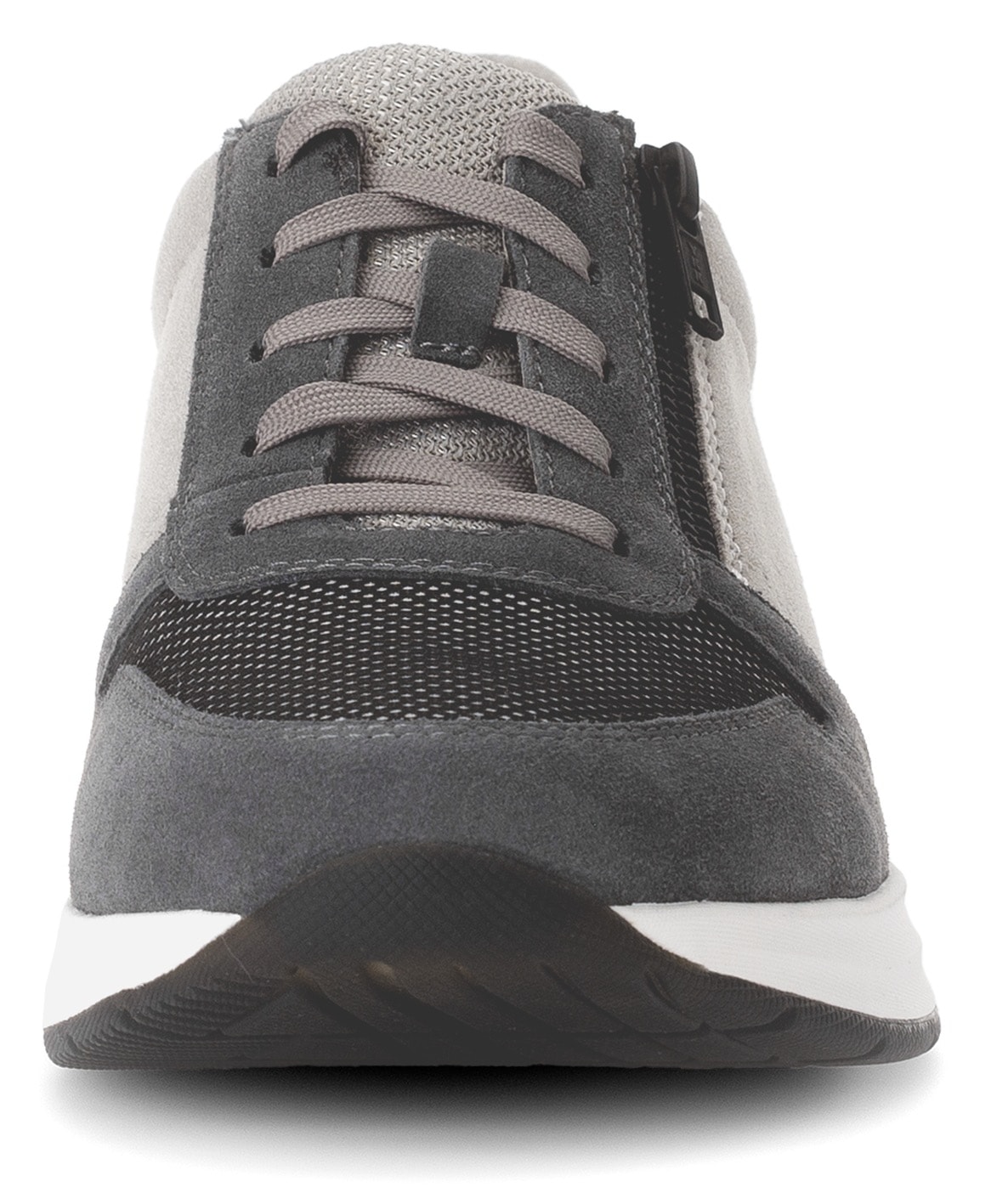 Gabor Rollingsoft Keilsneaker, Freizeitschuh, Halbschuh, Schnürer mit Außenreißverschluss, G-Weite