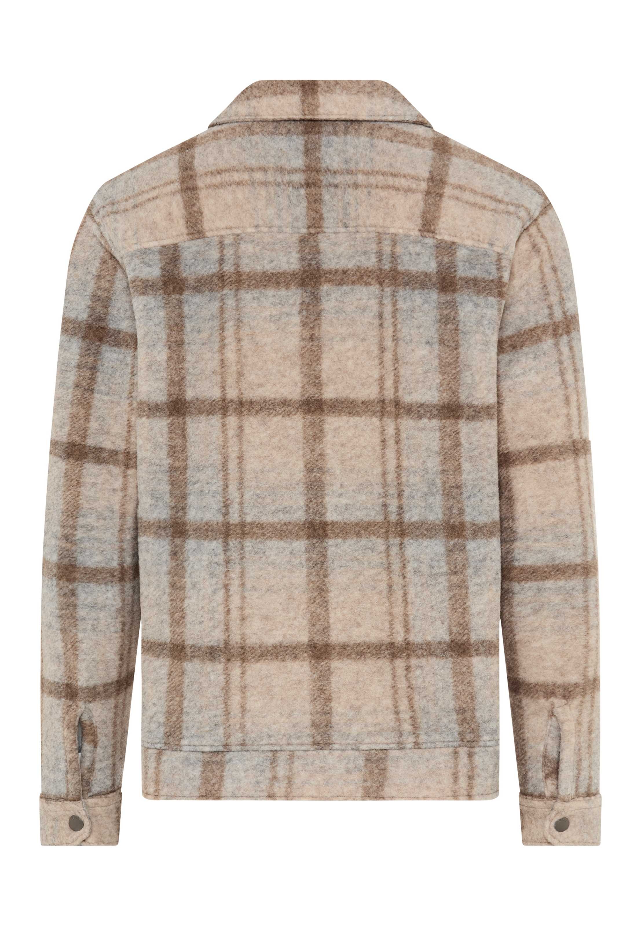 Brax Sweatjacke »Style SANTIAGO« Flanell: Kariertes Overshirt im Wollmix