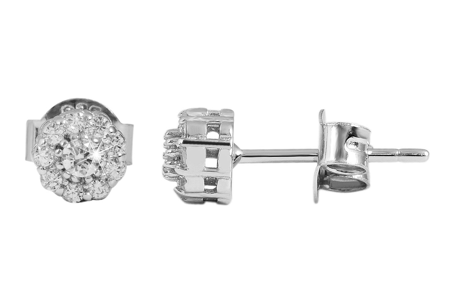 Adelia´s Paar Ohrhänger "Damen Ohrringe – Ohrstecker aus 925 Silber mit Zir günstig online kaufen