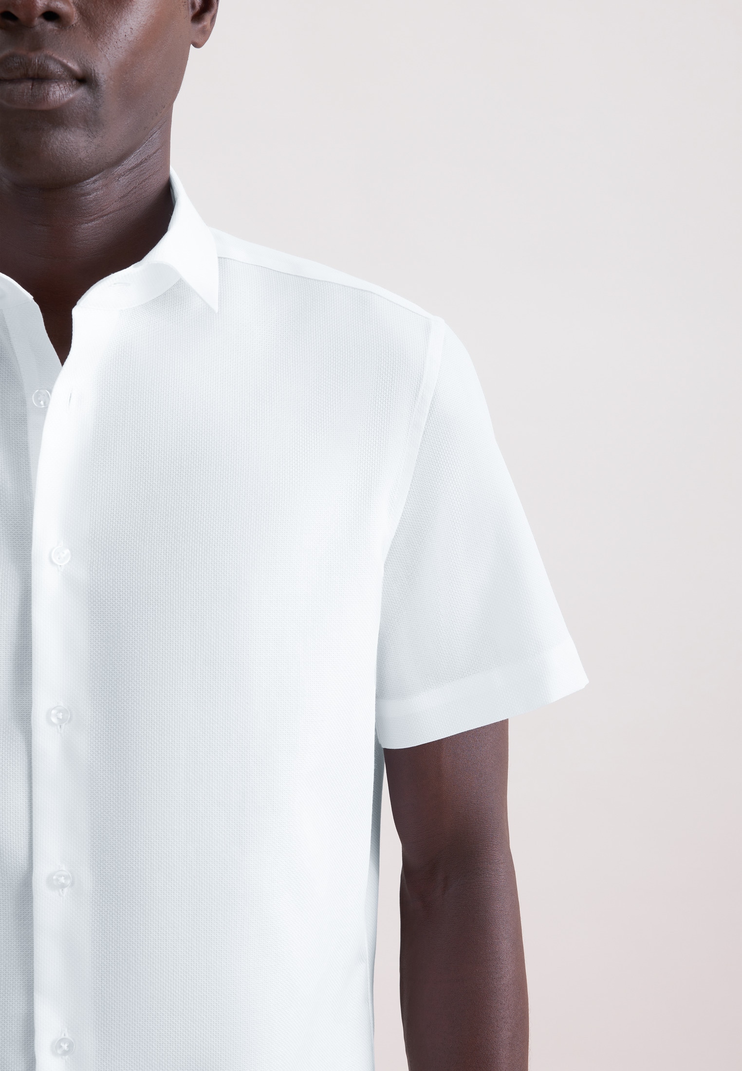 seidensticker Businesshemd »Schwarze Rose« Shaped 1/2 Kentkragen Struktur