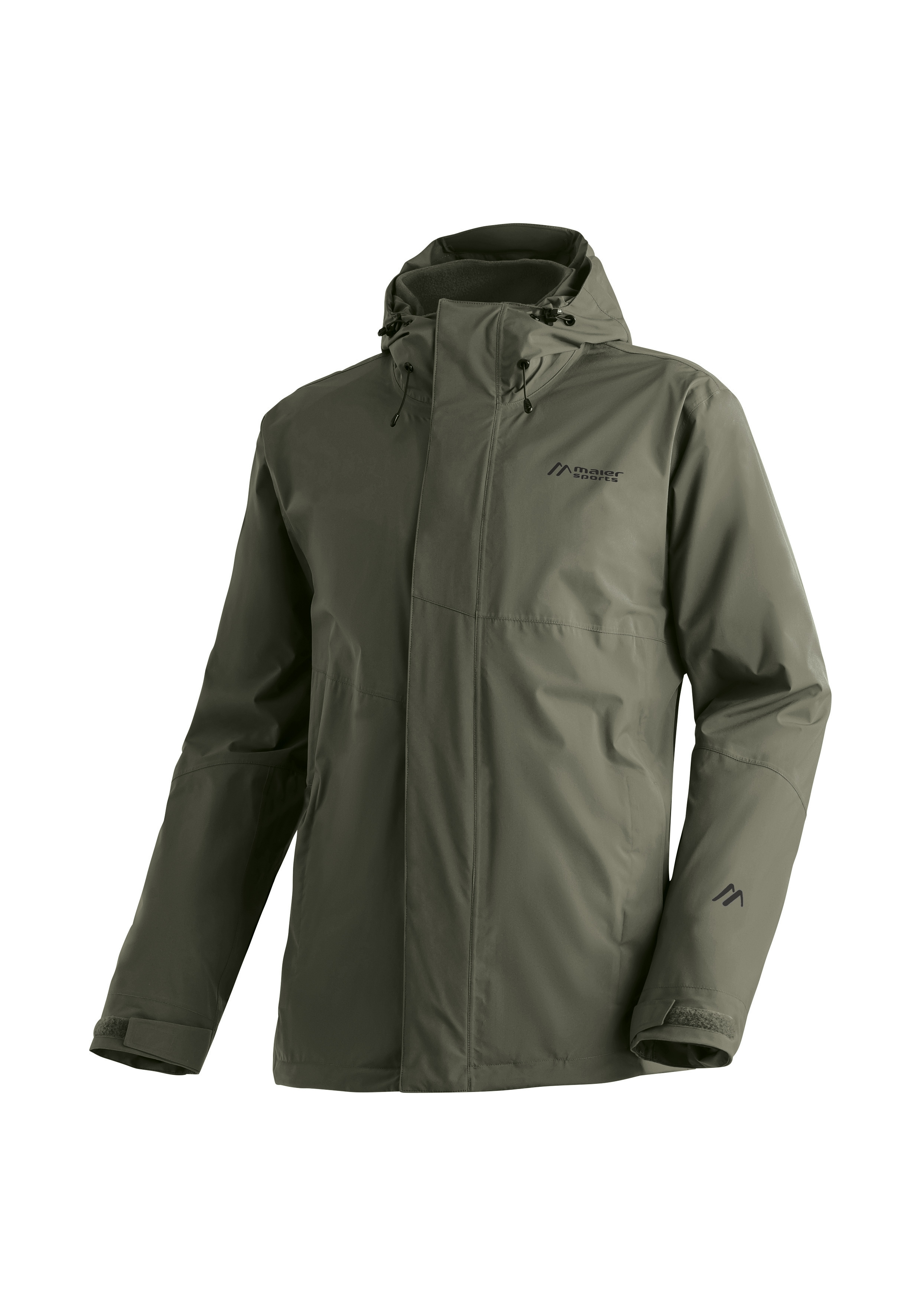 Maier Sports "Metor 3in1 M" warme Herren Jacke mit Kapuze, Winterjacke wasserdicht atmungsaktiv