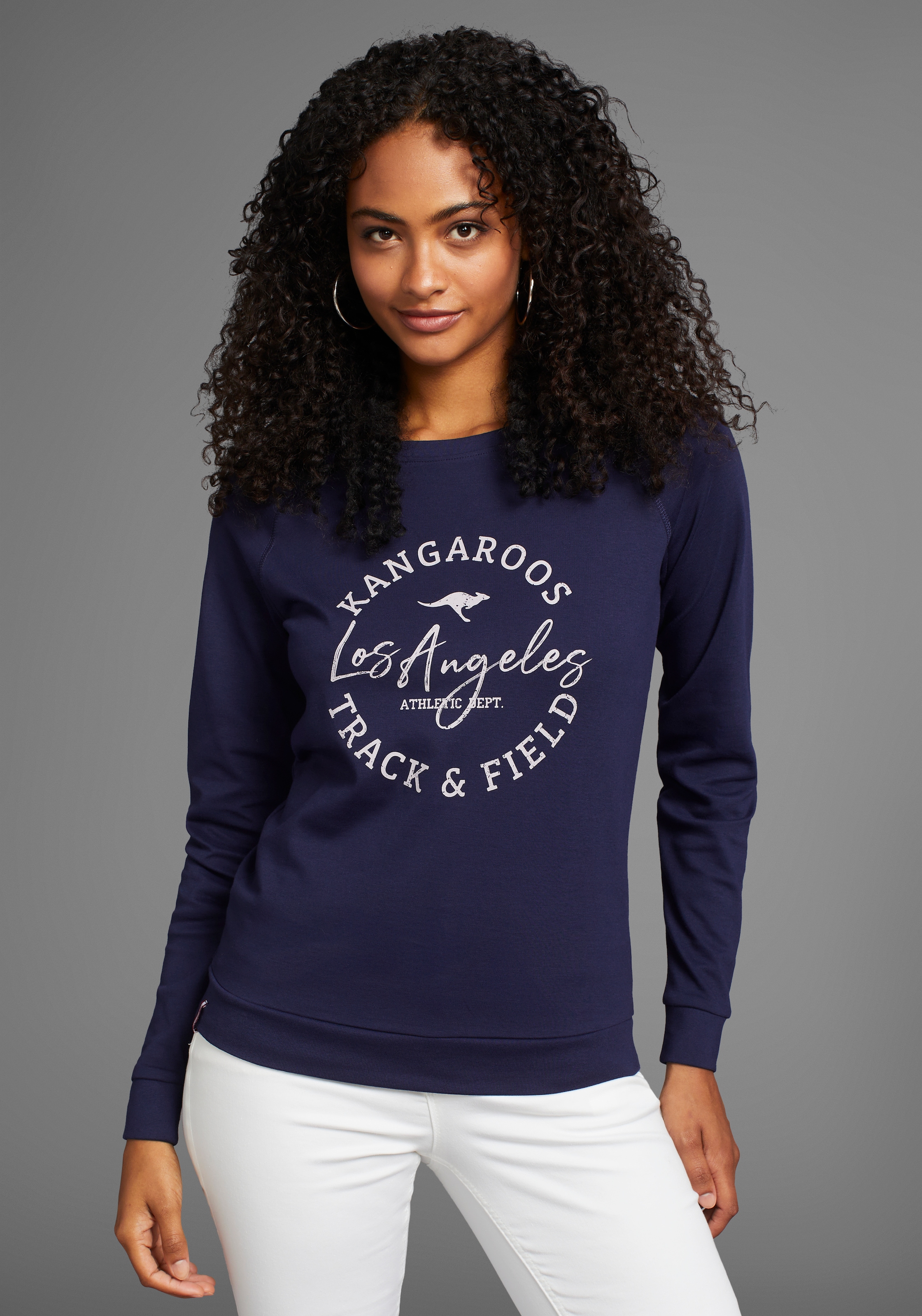 KangaROOS Sweatshirt, mit Frontprint - NEUE KOLLEKTION günstig online kaufen