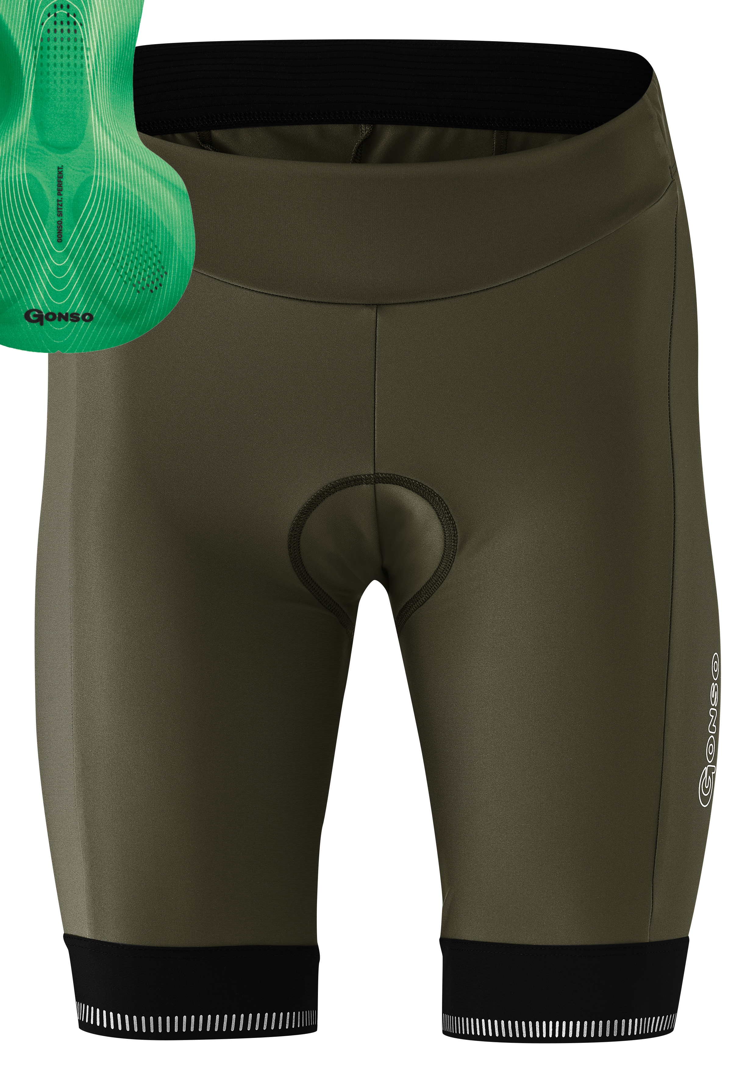 Gonso Fahrradhose "SITIVO W" Damen Radhose, Radlerhose mit speziellem Sitzpolster, Tight Fit