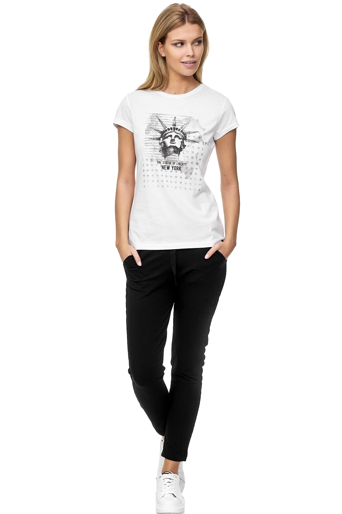 Decay T-Shirt, Lady Liberty-Aufdruck