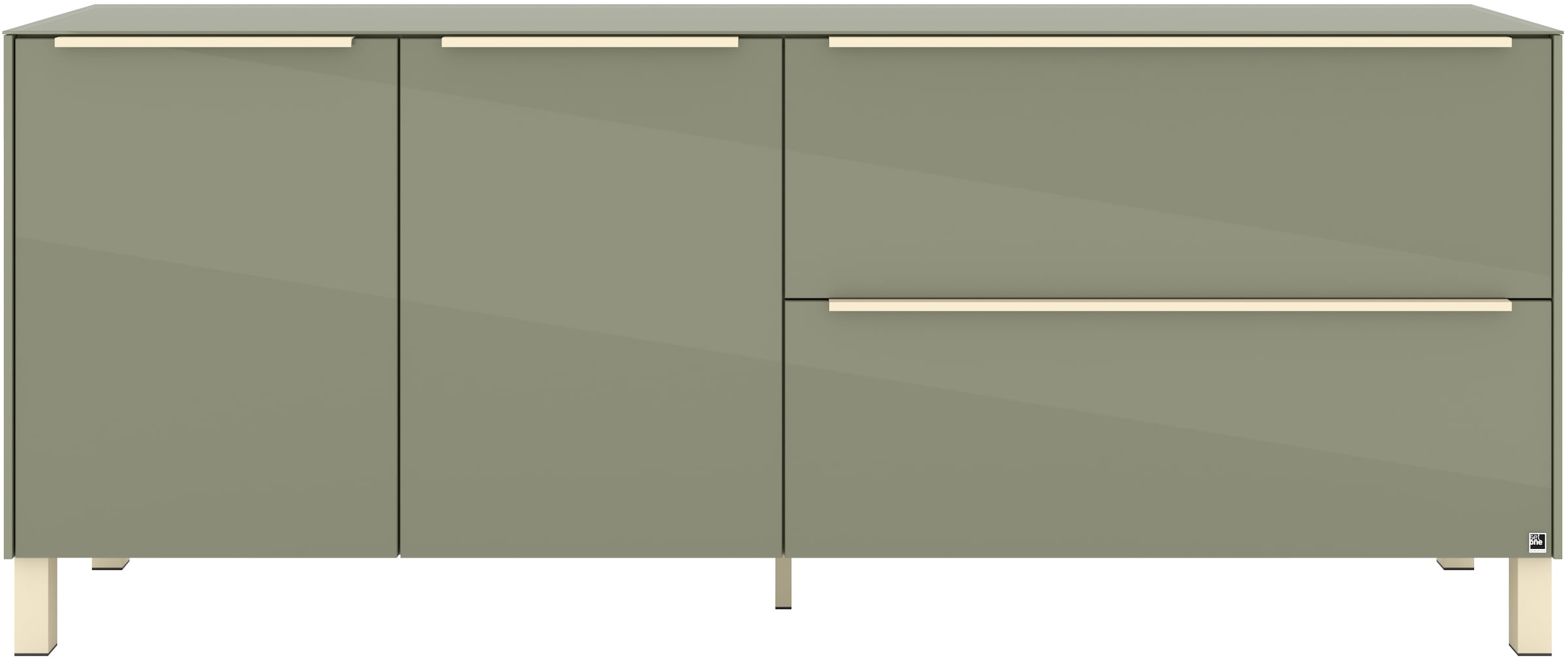 set one by Musterring Lowboard »Reno« 1 Stk. tlg. Mit Vierkantfuß in diversen Farben, 75 cm Höhe & Farbauswahl