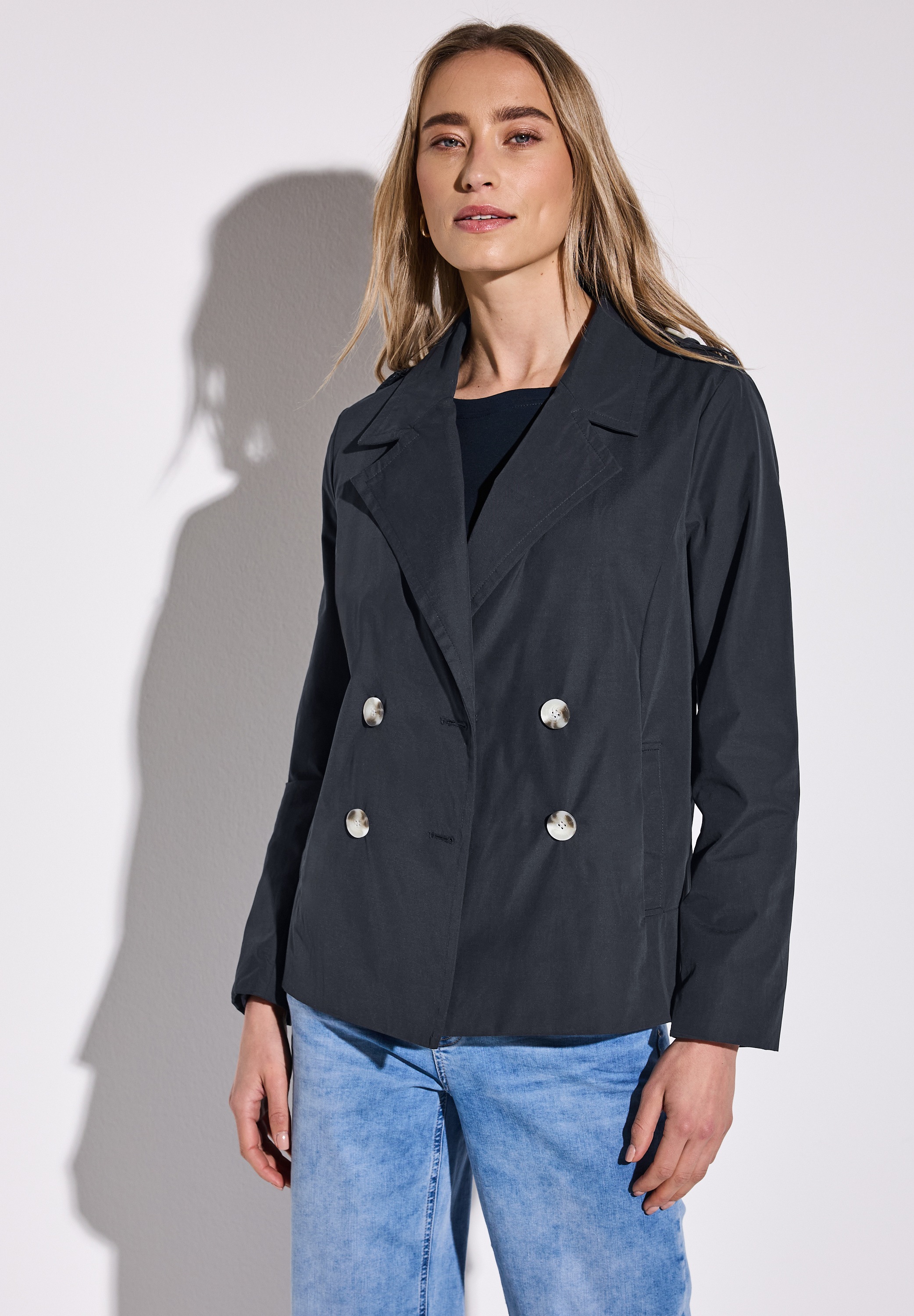 STREET ONE Kurzjacke, ohne Kapuze, mit Reverskragen günstig online kaufen