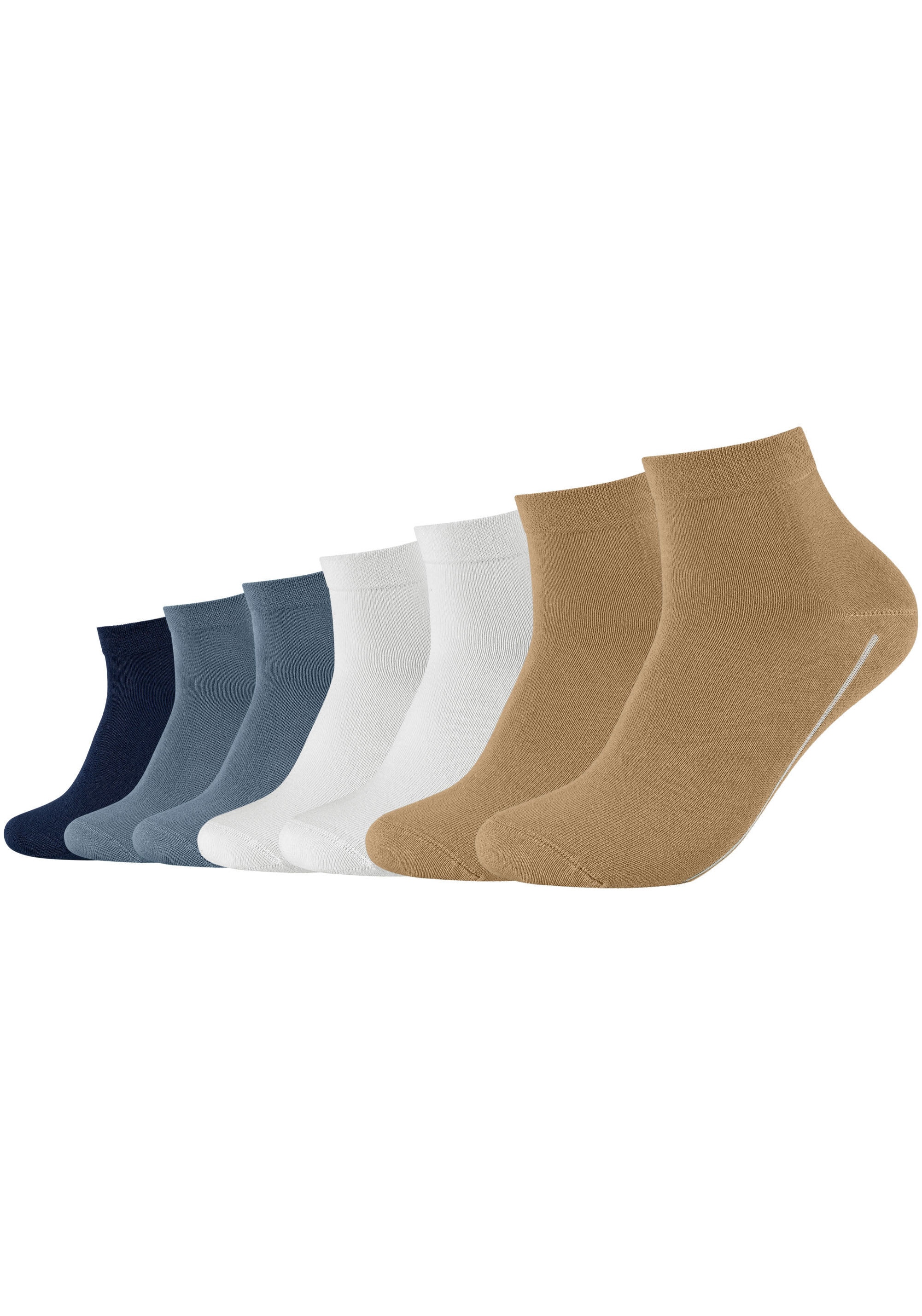 Camano Kurzsocken, (7er Pack), mit hohem Baumwollanteil