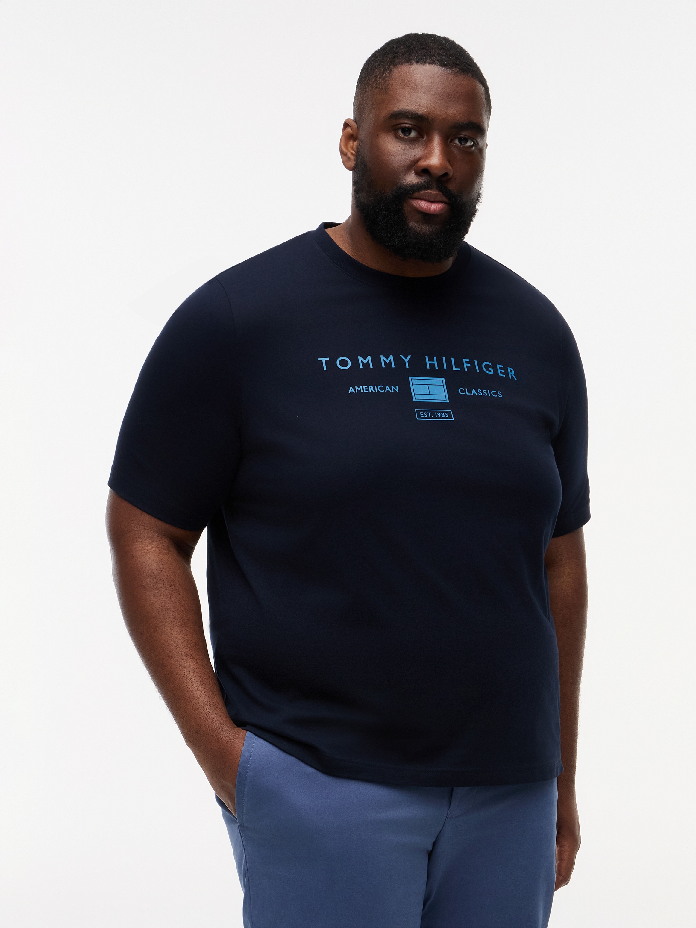 Tommy Hilfiger Big & Tall T-Shirt "BT-BRAND LOVE MONO STACK" Große Größen, günstig online kaufen