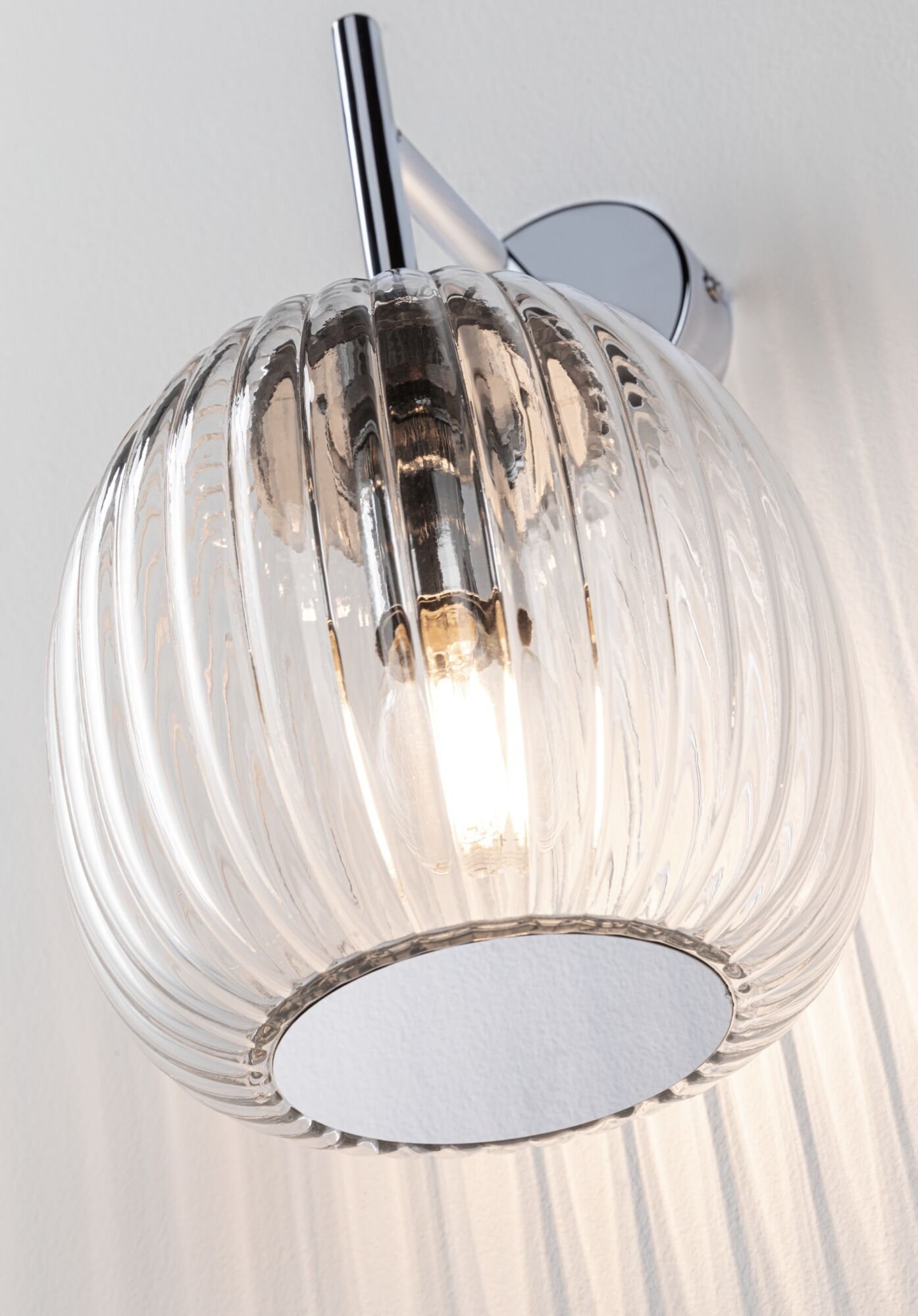 Paulmann Wandleuchte »Ruya IP44 E14 230V max. 20W Glas, Chrom«, 1 flammig, Leuchtmittel E14 | ohne Leuchtmittel