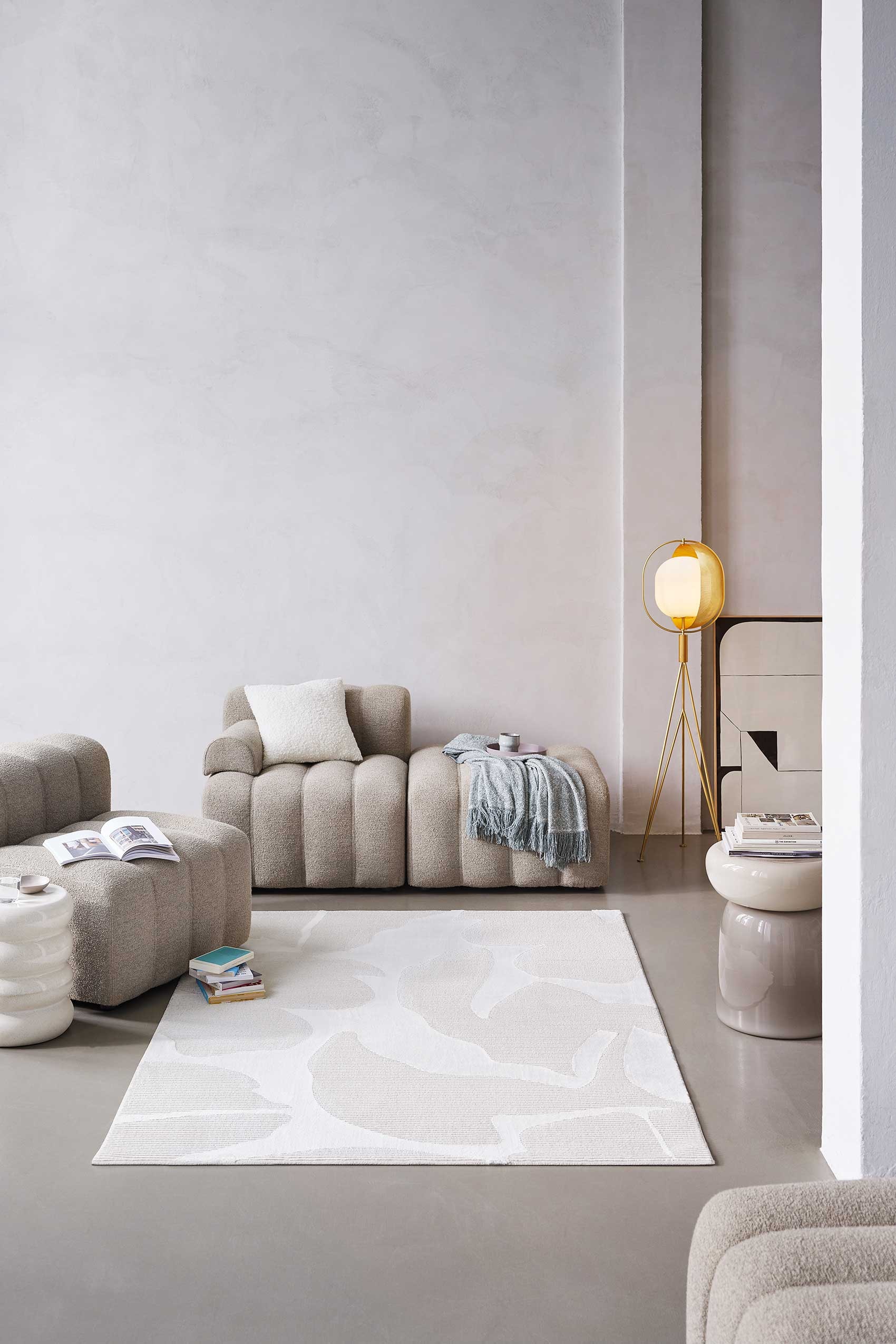 Esprit Teppich »Sara« rechteckig 12 mm Höhe Kurzflorteppich, gewebt, floral, modern, Wohnzimmer, trendig