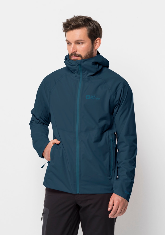 Jack Wolfskin Softshelljacke "EMBERBERG 3L JKT M", mit Kapuze