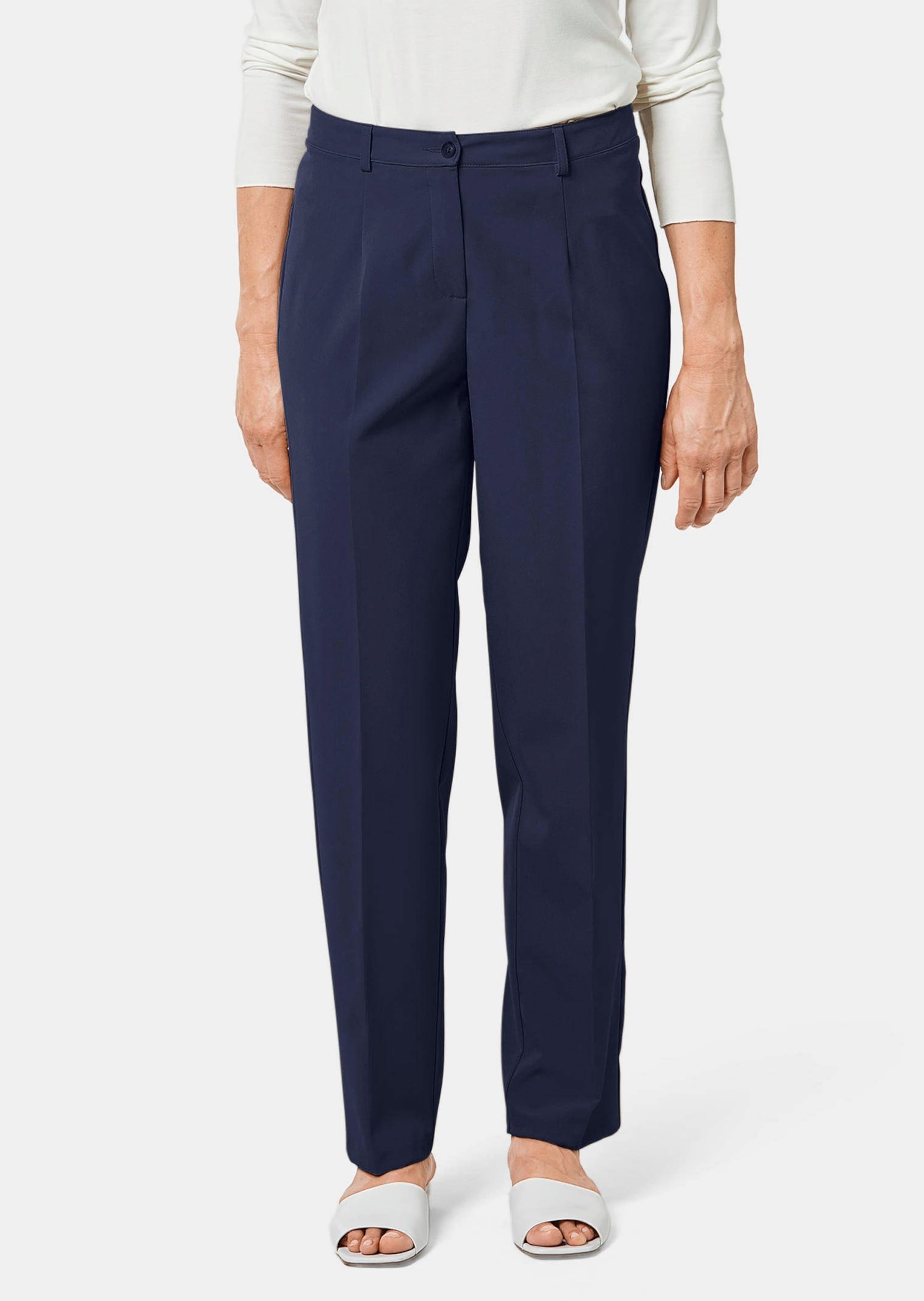 GOLDNER Stoffhose "Kurzgröße Hose mit Gürtelschlaufen, pflegeleicht" günstig online kaufen