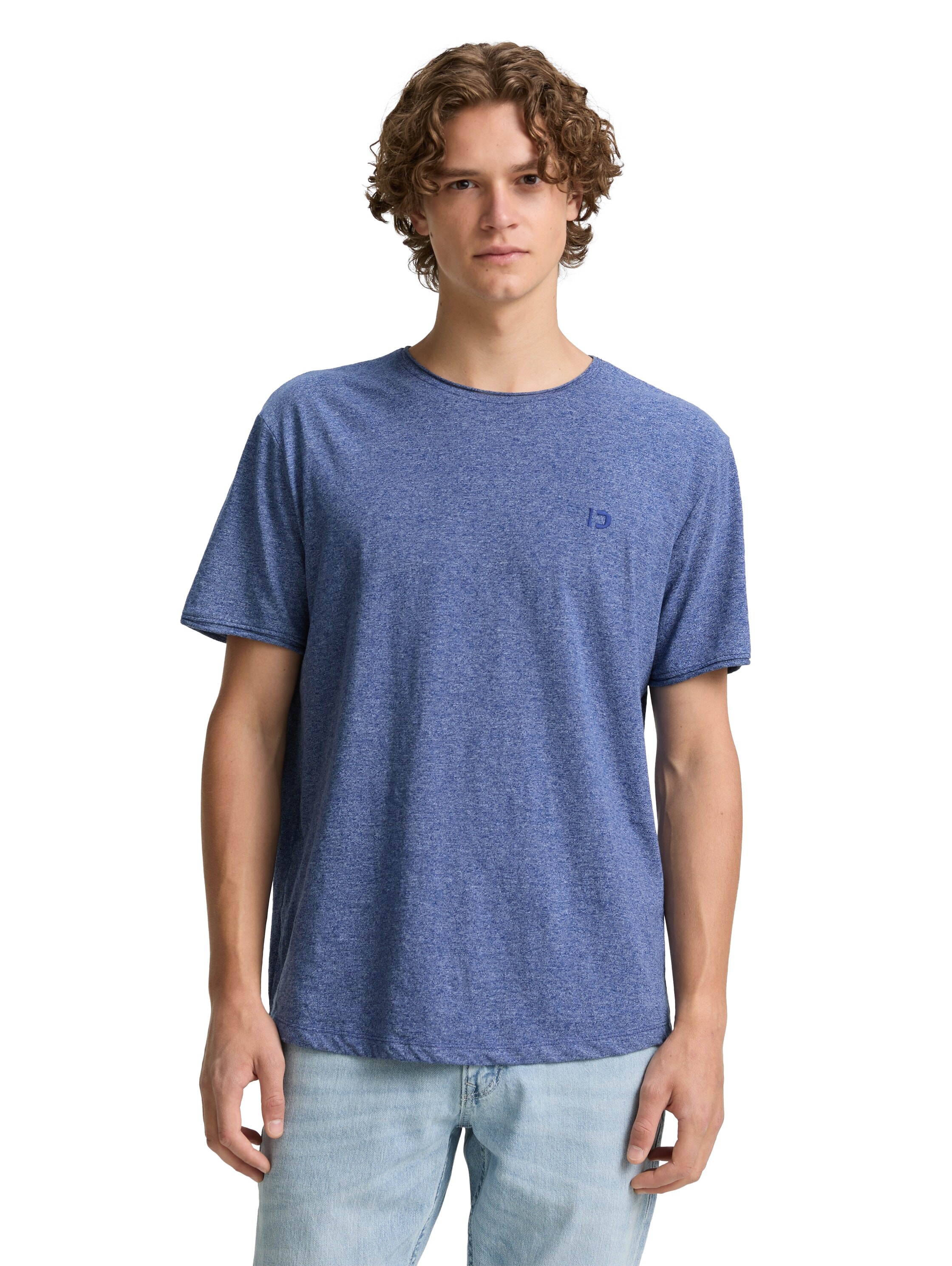 TOM TAILOR Denim T-Shirt, in Melange-Optik günstig online kaufen