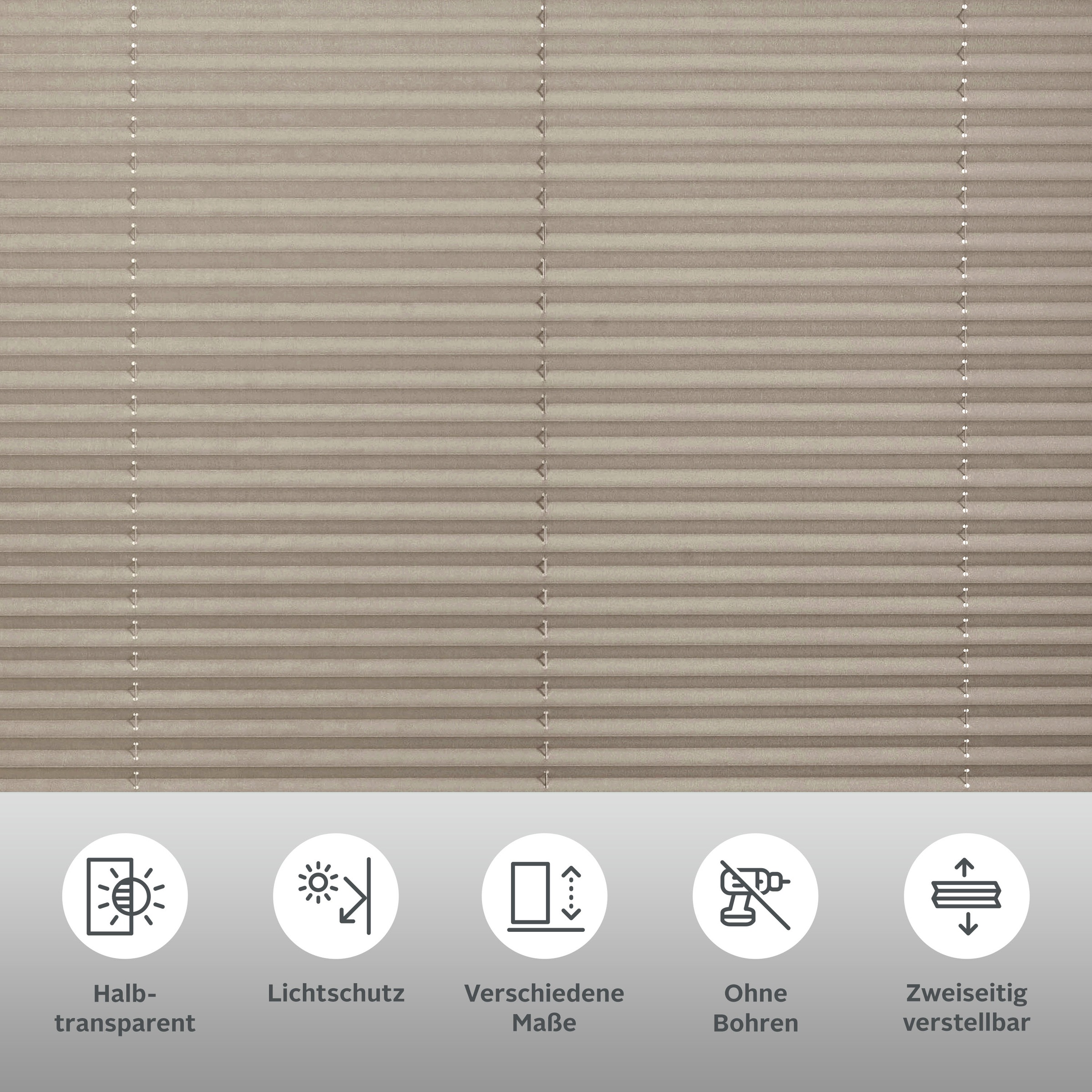 Thumbnail - Bruno Banani Plissee "Lagos" Lichtschutz ohne Bohren verspannt Fixmaß, Bestseller mit über 500 4,5-Sterne-Bewertungen, K...