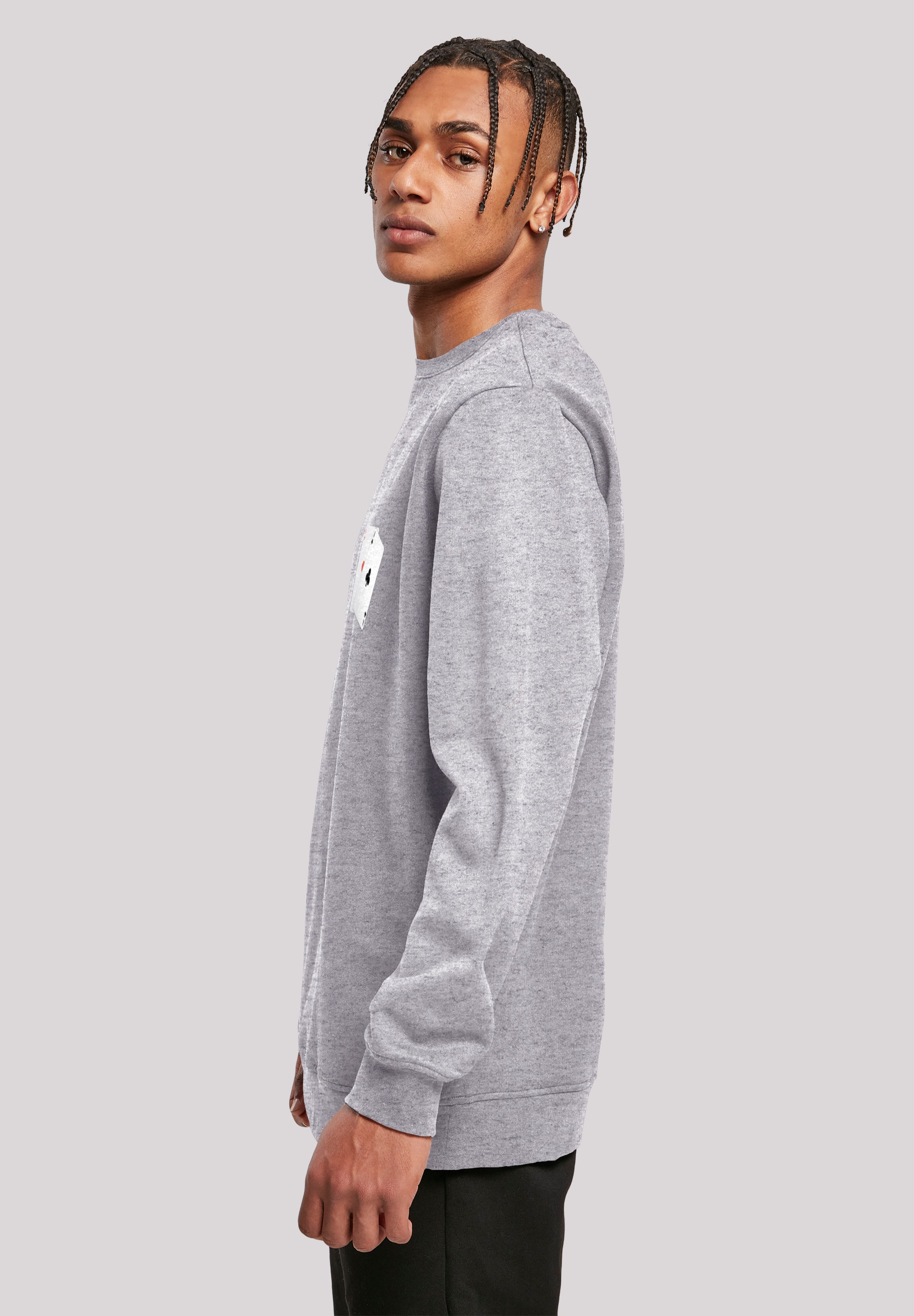 F4NT4STIC Kapuzenpullover »Poker All In Karten«, Print
