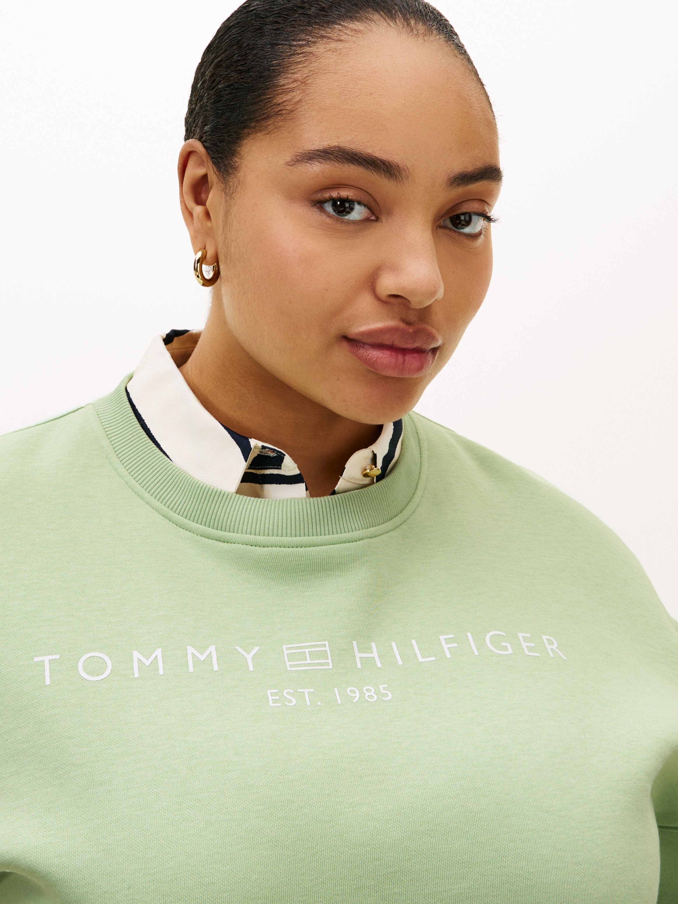 Tommy Hilfiger Curve Sweatshirt "CRV CORP LOGO MDRN SWTSRT", in großen Größ günstig online kaufen