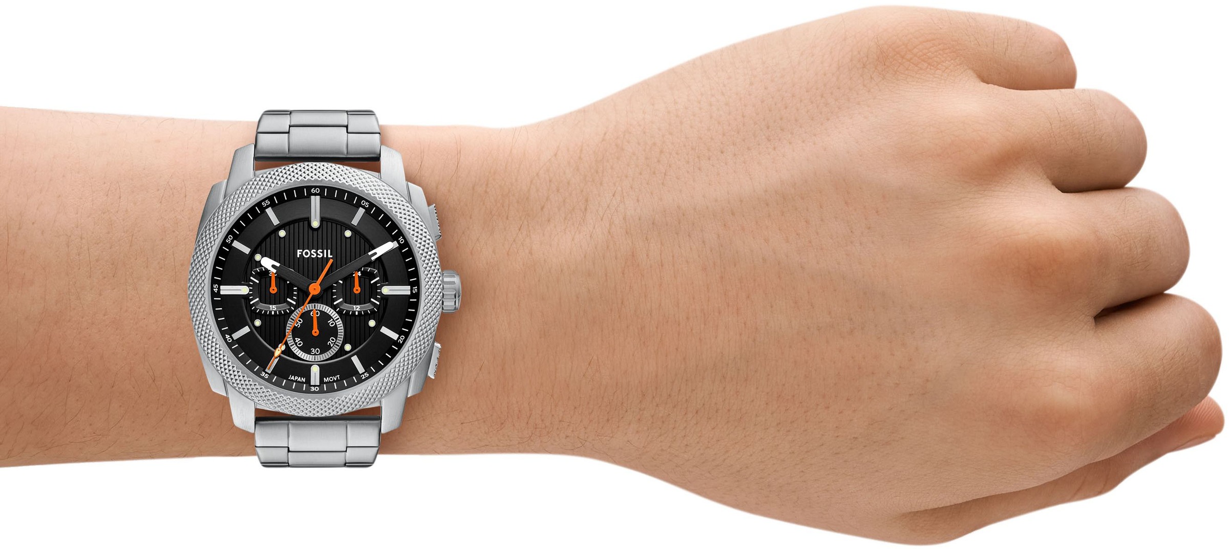 Fossil Chronograph »MACHINE (NEW GENERATION)«, Quarzuhr, Armbanduhr, Herrenuhr, Edelstahlarmband, analog