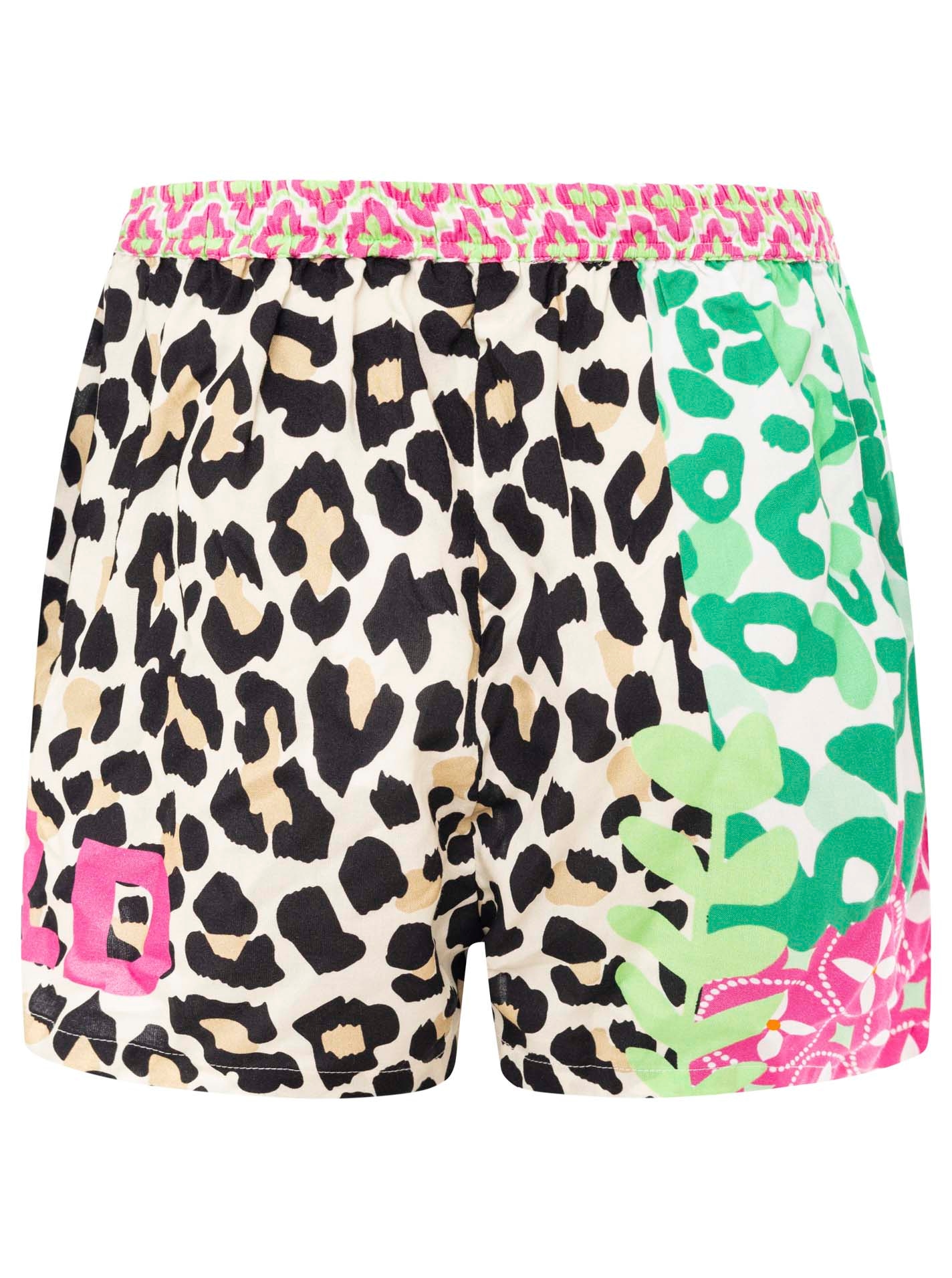 Zwillingsherz Shirtbluse »"Wild Jungle"«, Set mit Bluse und Shorts mit Tasseln aus Viskose