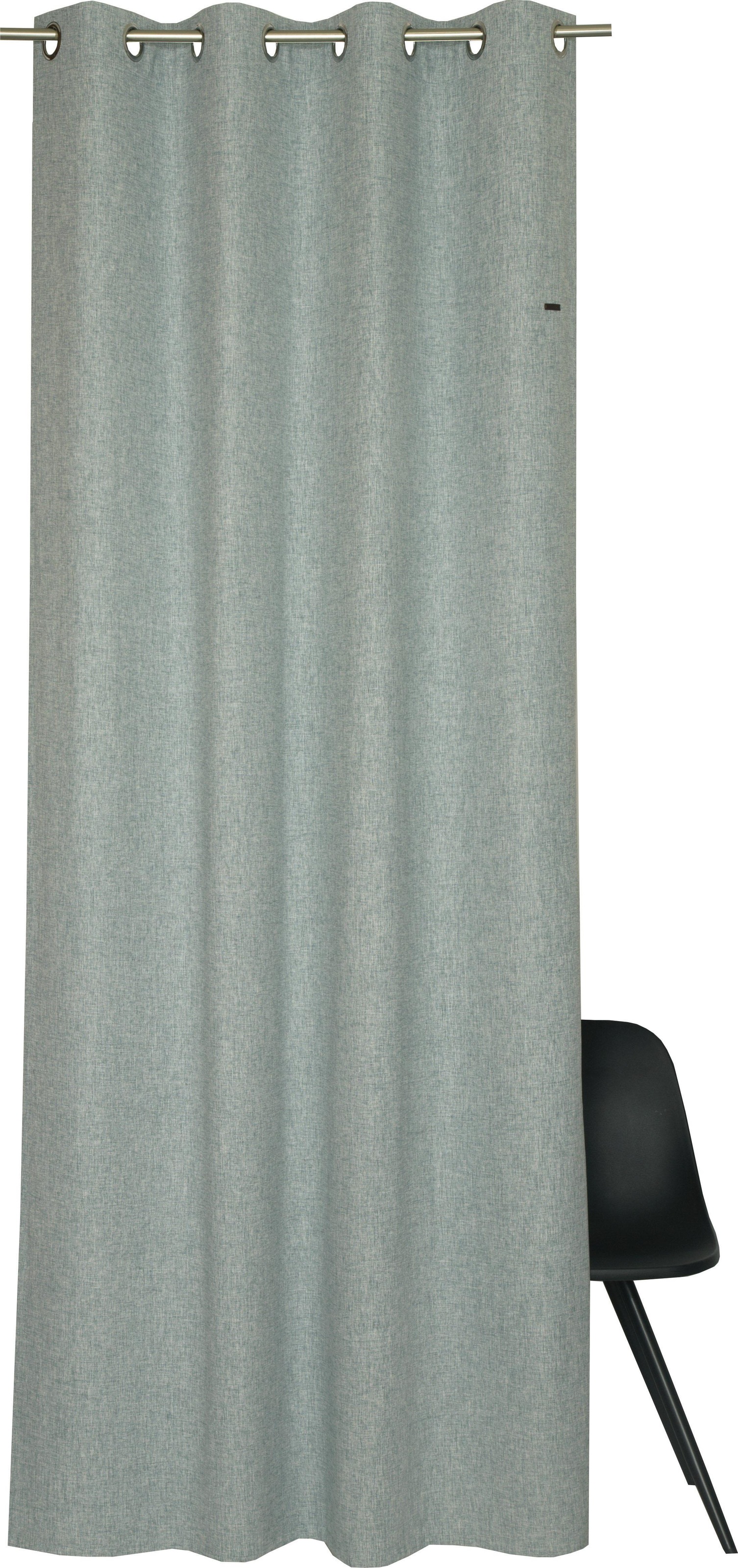 Esprit Vorhang »Harp«, (1 St.), HxB: 250x140, Blickdicht, mit Lederlabel, (BxH) 140 x 250 cm