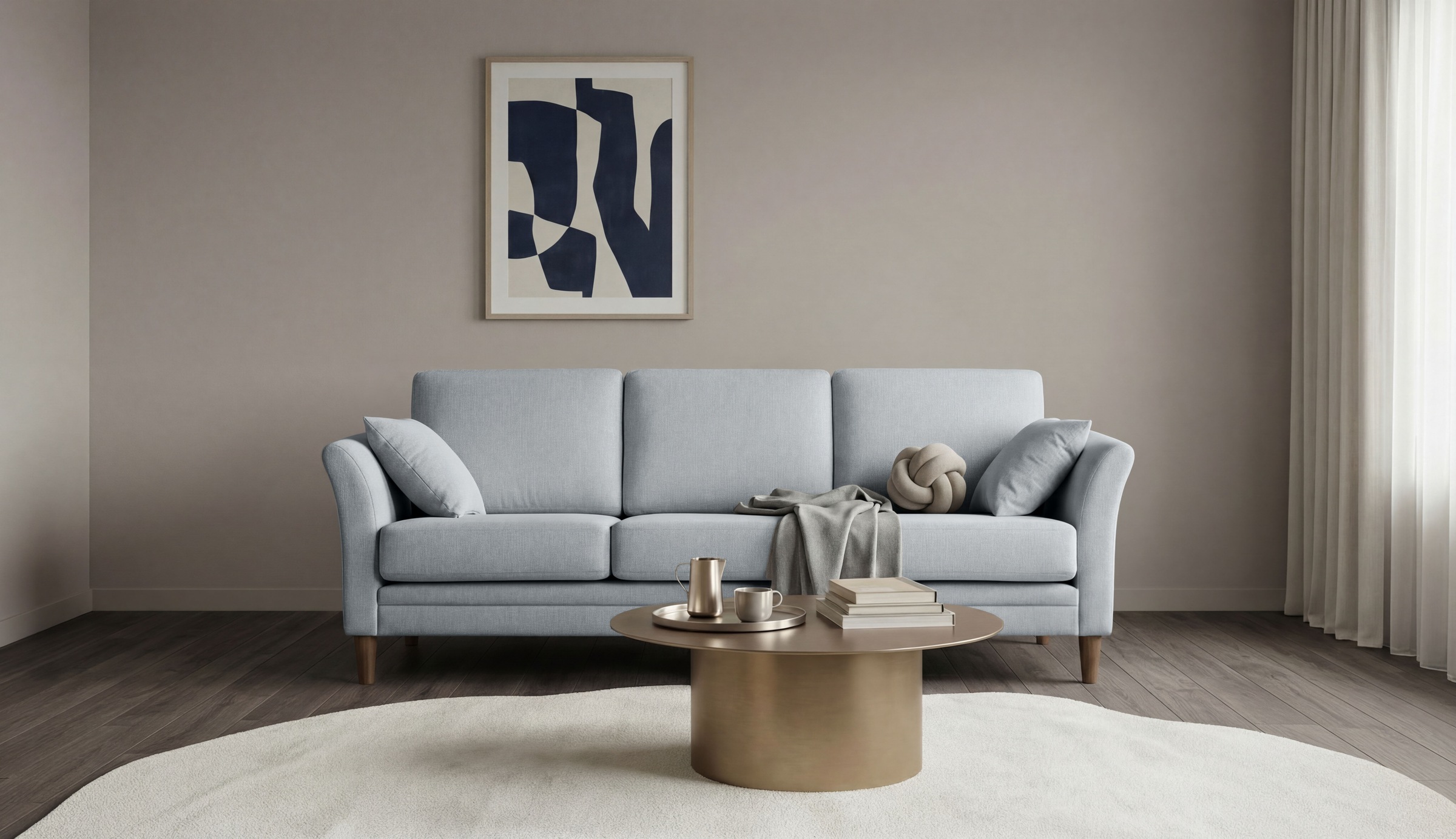 Home affaire 3-Sitzer »Arellano, Breite 217 cm« klassisches Design, 2 Zierkissen inklusive, Webstoff fein