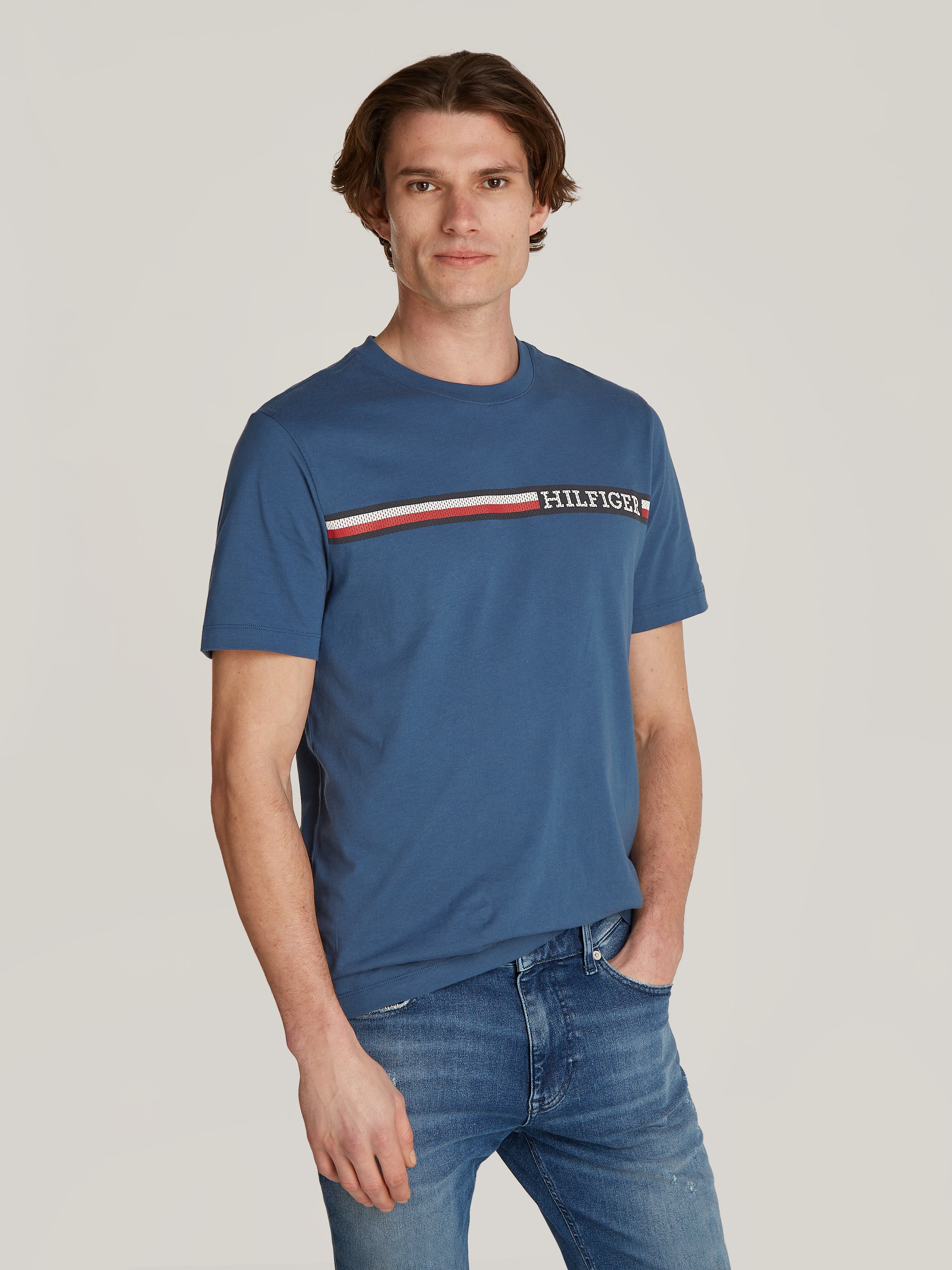 Tommy Hilfiger T-Shirt "CHEST STRIPE TEE" günstig online kaufen